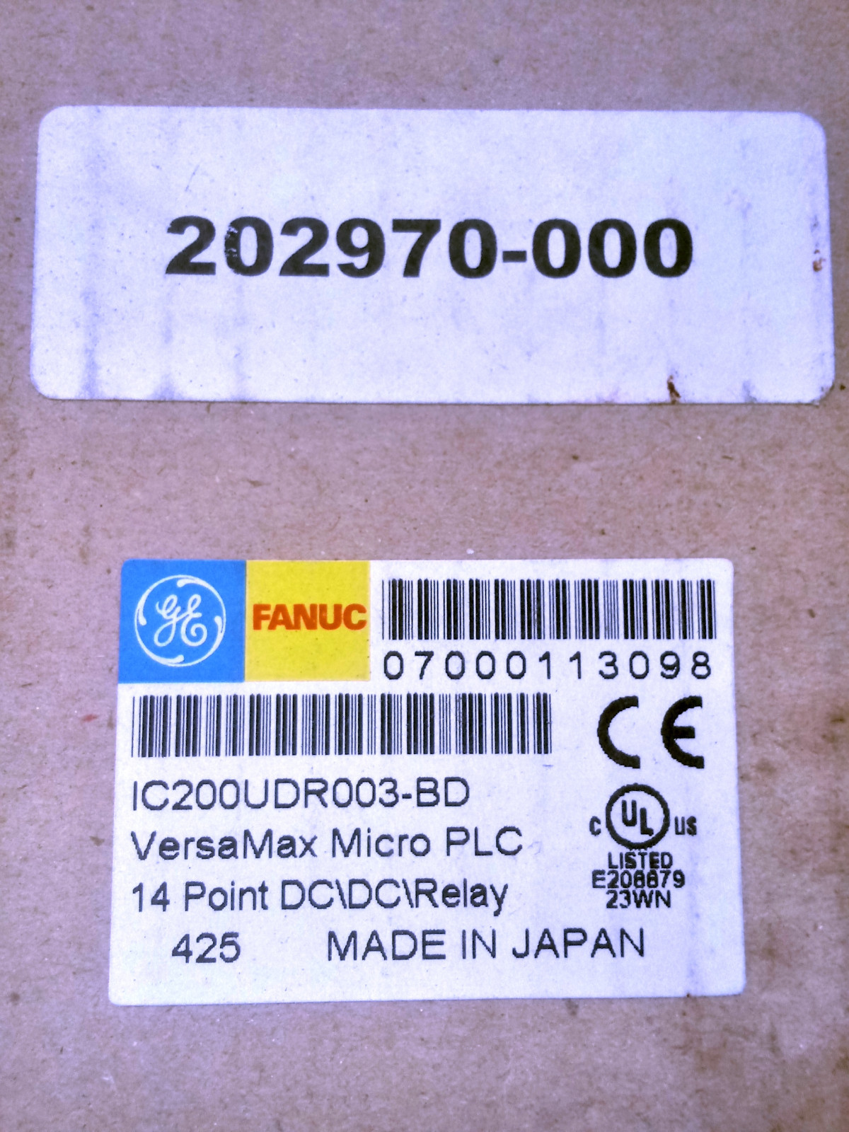 1 NEW GE FANUC IC200UDR003-BD VERSA-MAX MICRO PLC 14P DC RELAY NIB *MAKE OFFER*