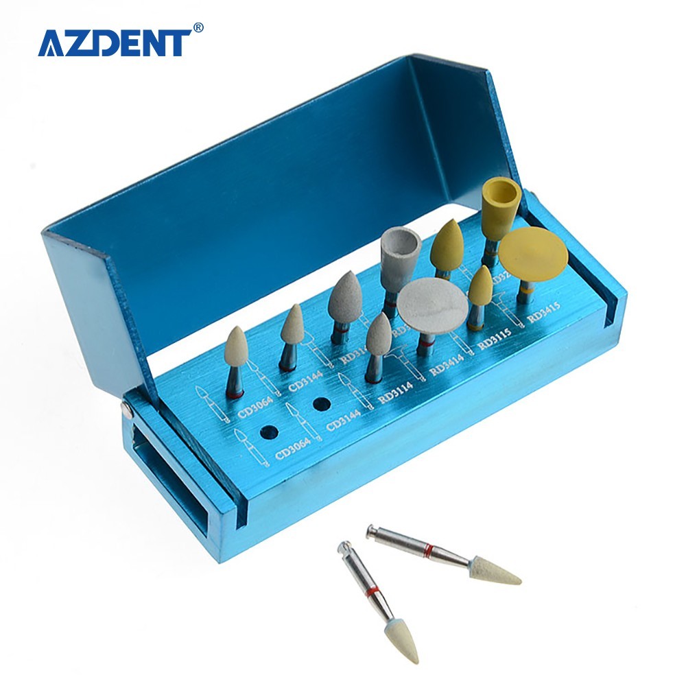 Dental Zirconia Intraoral Clinical Diamond Polishing Kit For Low Speed Handpiece