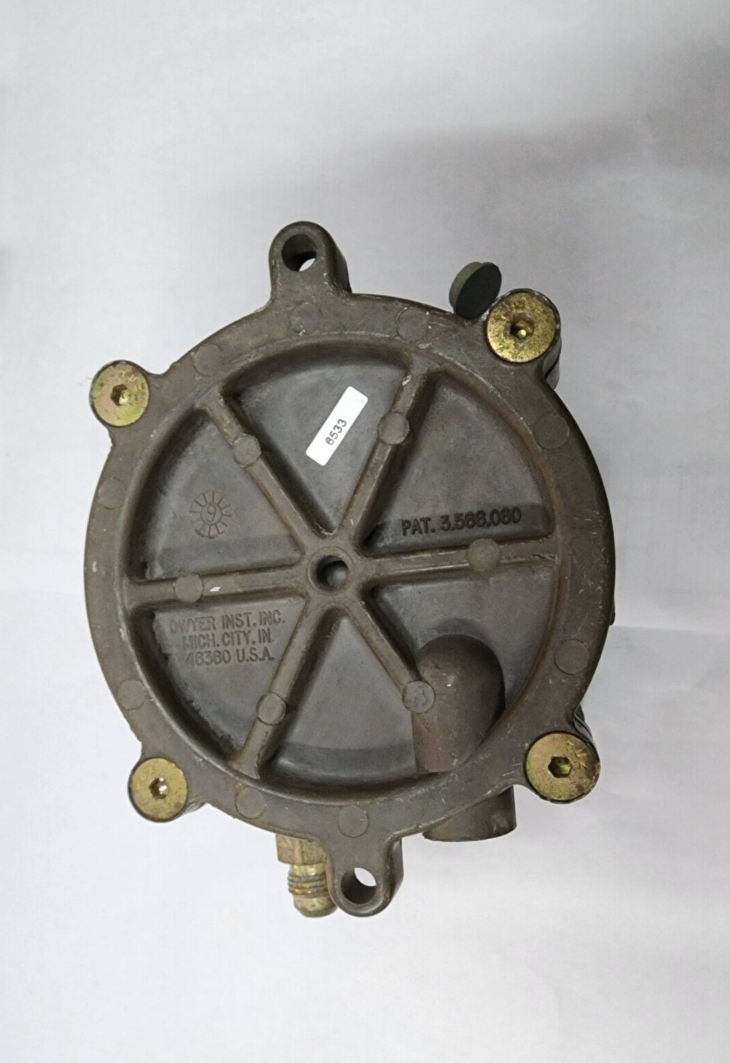 Dwyer 1950 10-2F Pressure Switch Max. PRESS. 45 IN. W.C. (11kPa) 10 PSI (68 kPa)