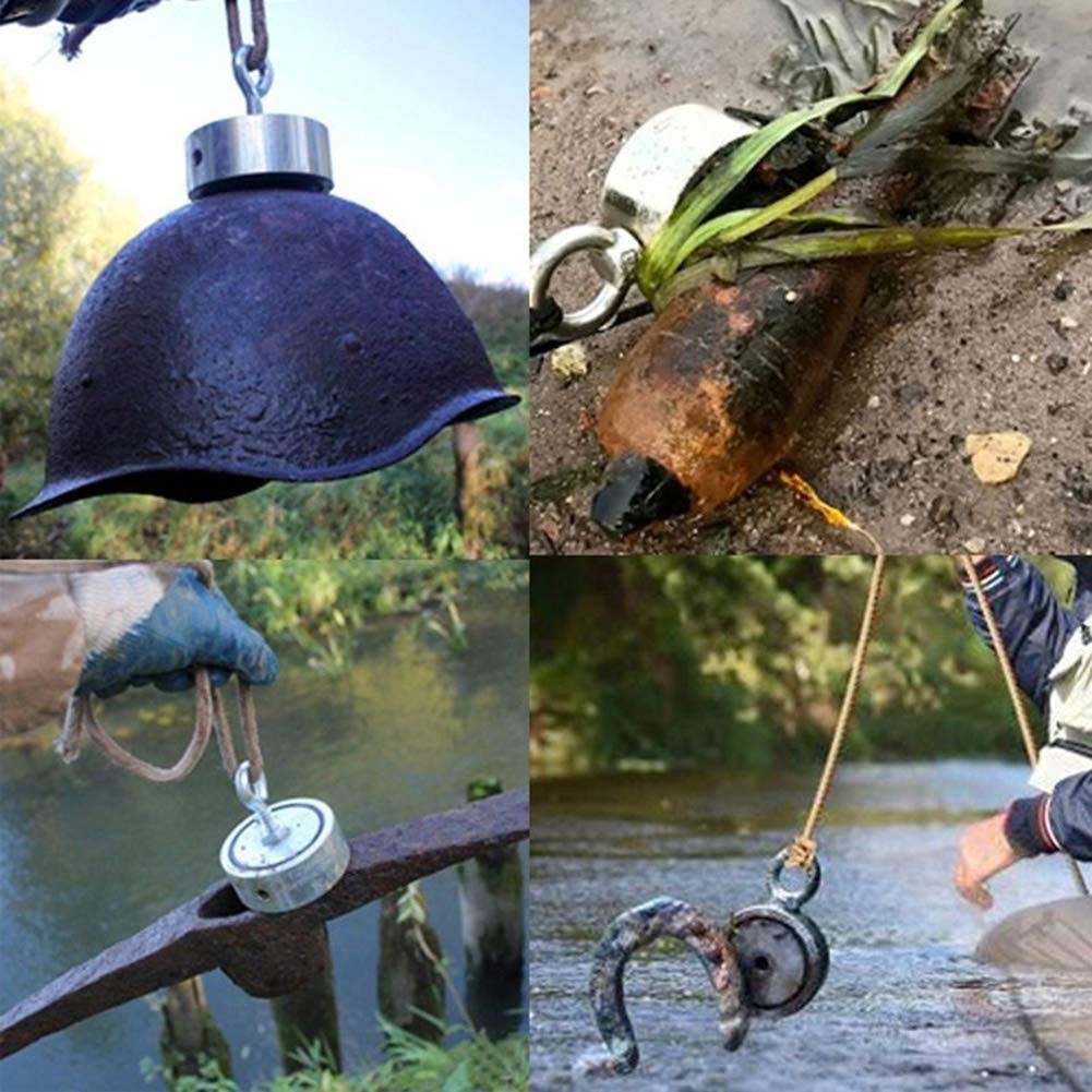 Robust 2.95 Inch Fishing Magnet – 1000 LB Pull Force for Underwater Retrievals