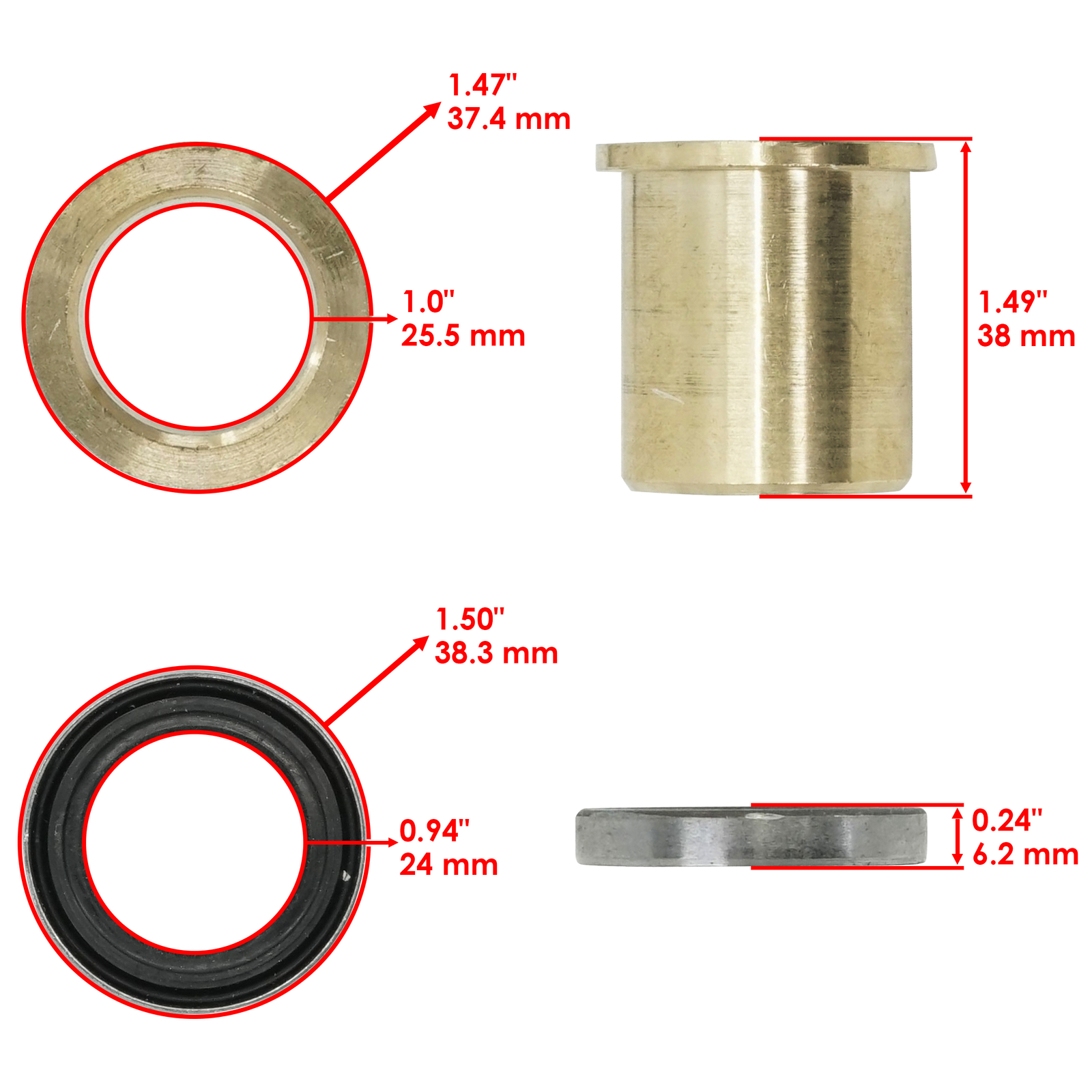 6730701 7325259 Undercarriage Idler Pin Kit For Bobcat MT50 MT52 MT55 MT85