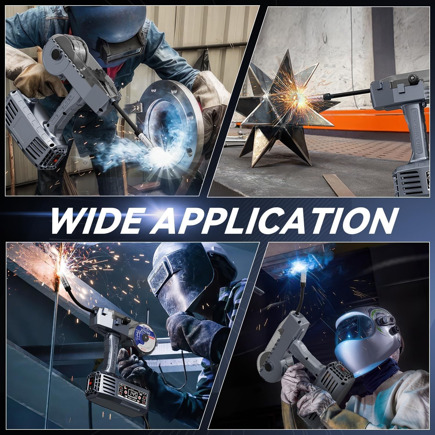 Handheld Flux Core MIG Welder 110V, 140A Portable Welding Machine,Inverter Wire