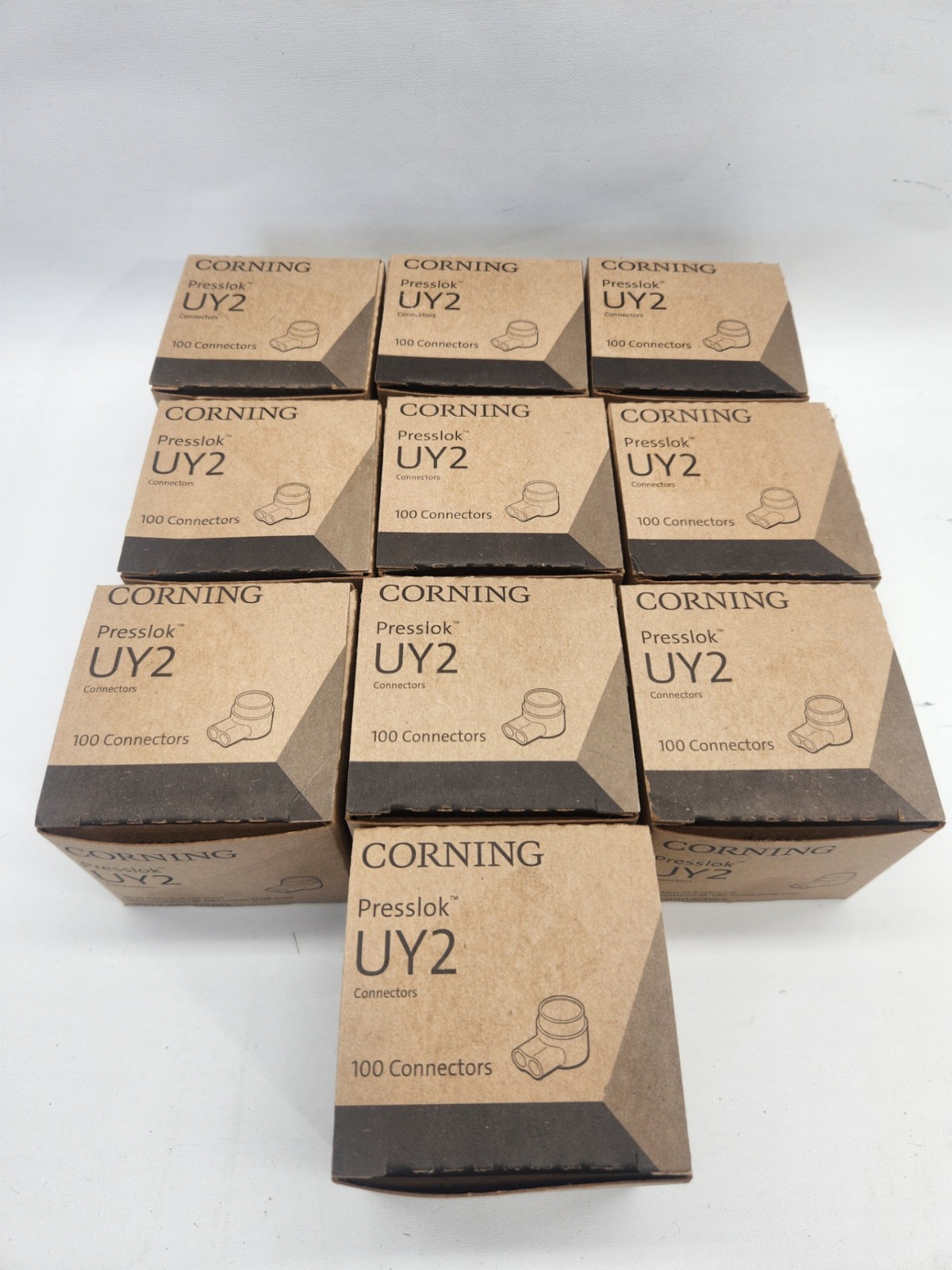 CORNING Presslok UY2 Lot Of 1,000 Connectors