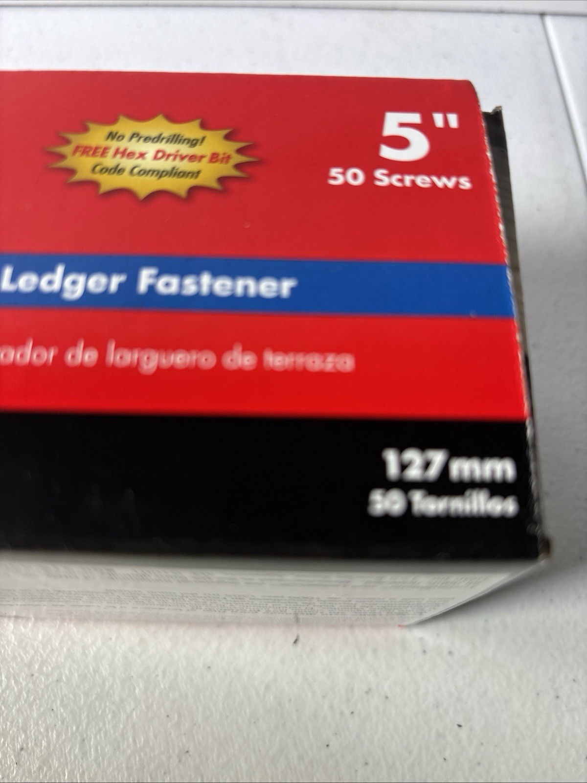 FastenMaster FMLL005-50 LedgerLOK Ledger Board Fastener, 5 Inches, 50-Count