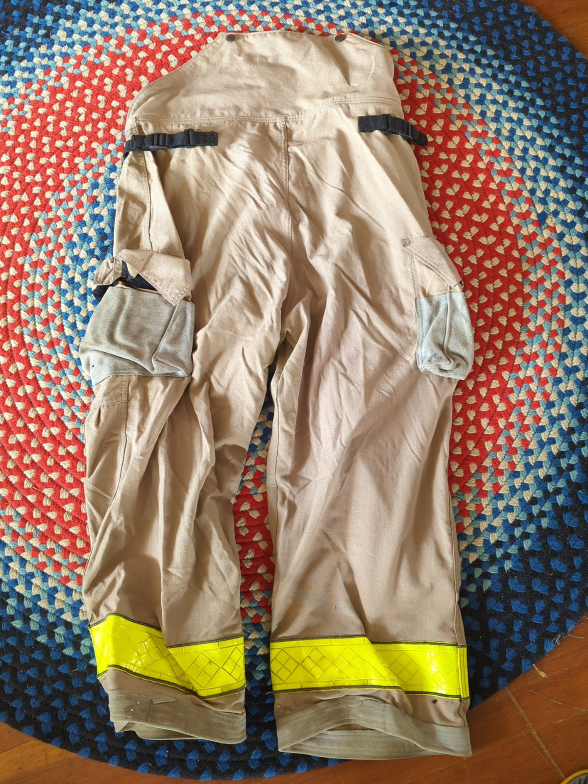 Retired Firefighter Gear Turnout Pants FIRE USED Size 44 X 28 SHELL ONLY!!
