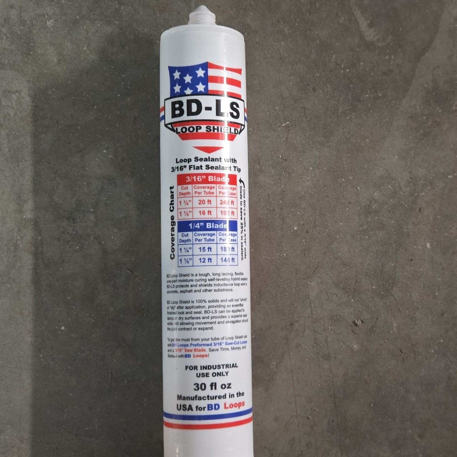 Black BD Loops BD-LS Loop Shield Loop Sealant 30 fl oz 3/16 in Flat Tip Tube
