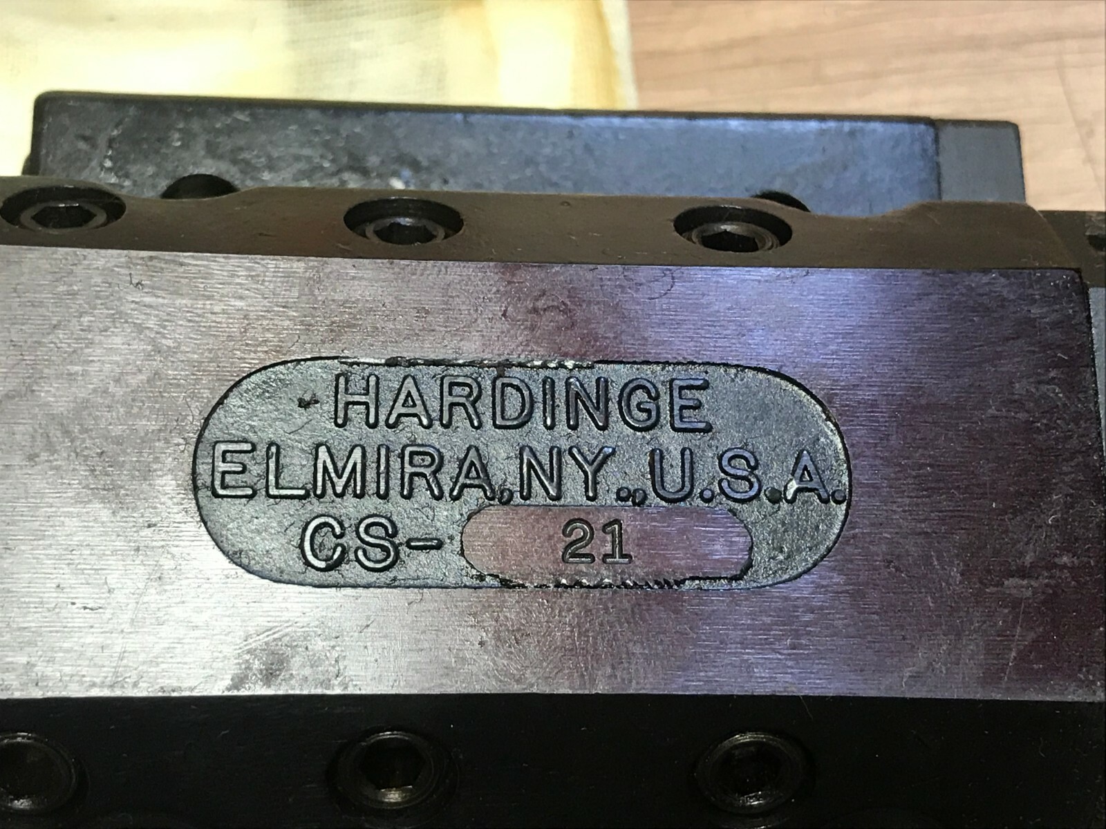 HARDINGE CS 21 TOOL HOLDER FOR CONQUEST LATHE