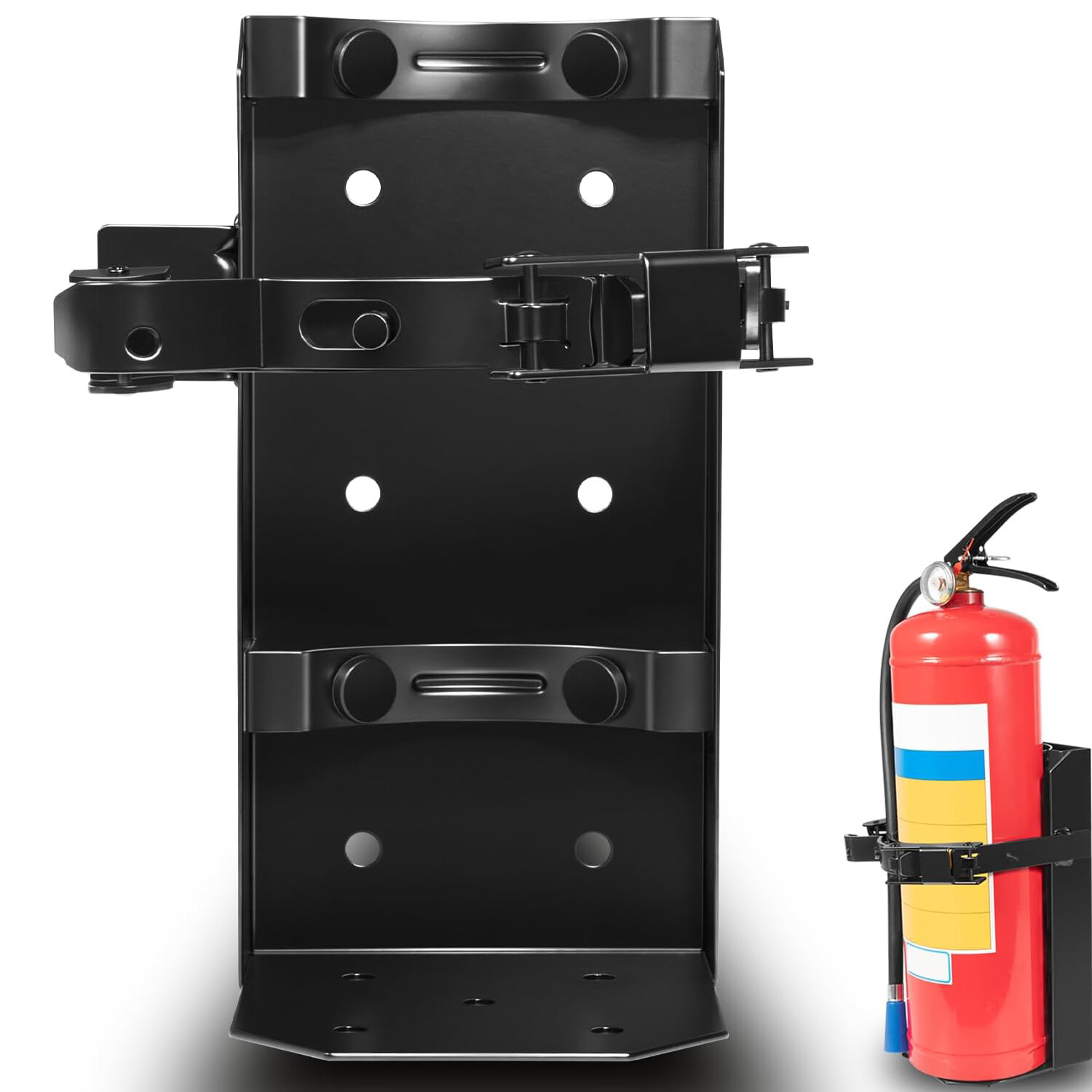 809 Heavy Duty Fire Extinguisher Vehicle Bracket Mount Fit for 10lb Dry/5lb Co2