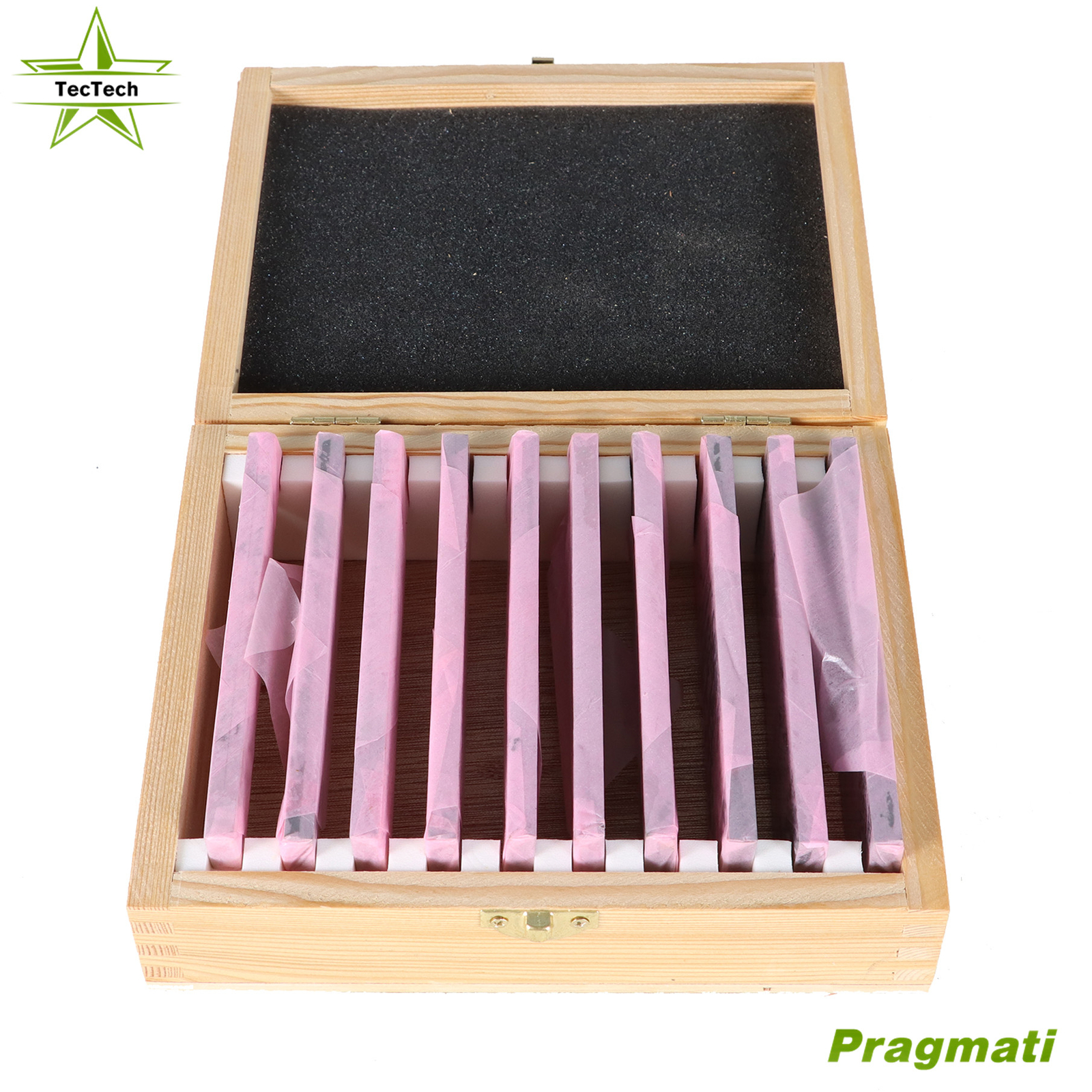 1/8 × 5″ 10 Pair Precision Parallel Set Packing In Wooden Case 0.0003 Tolerance