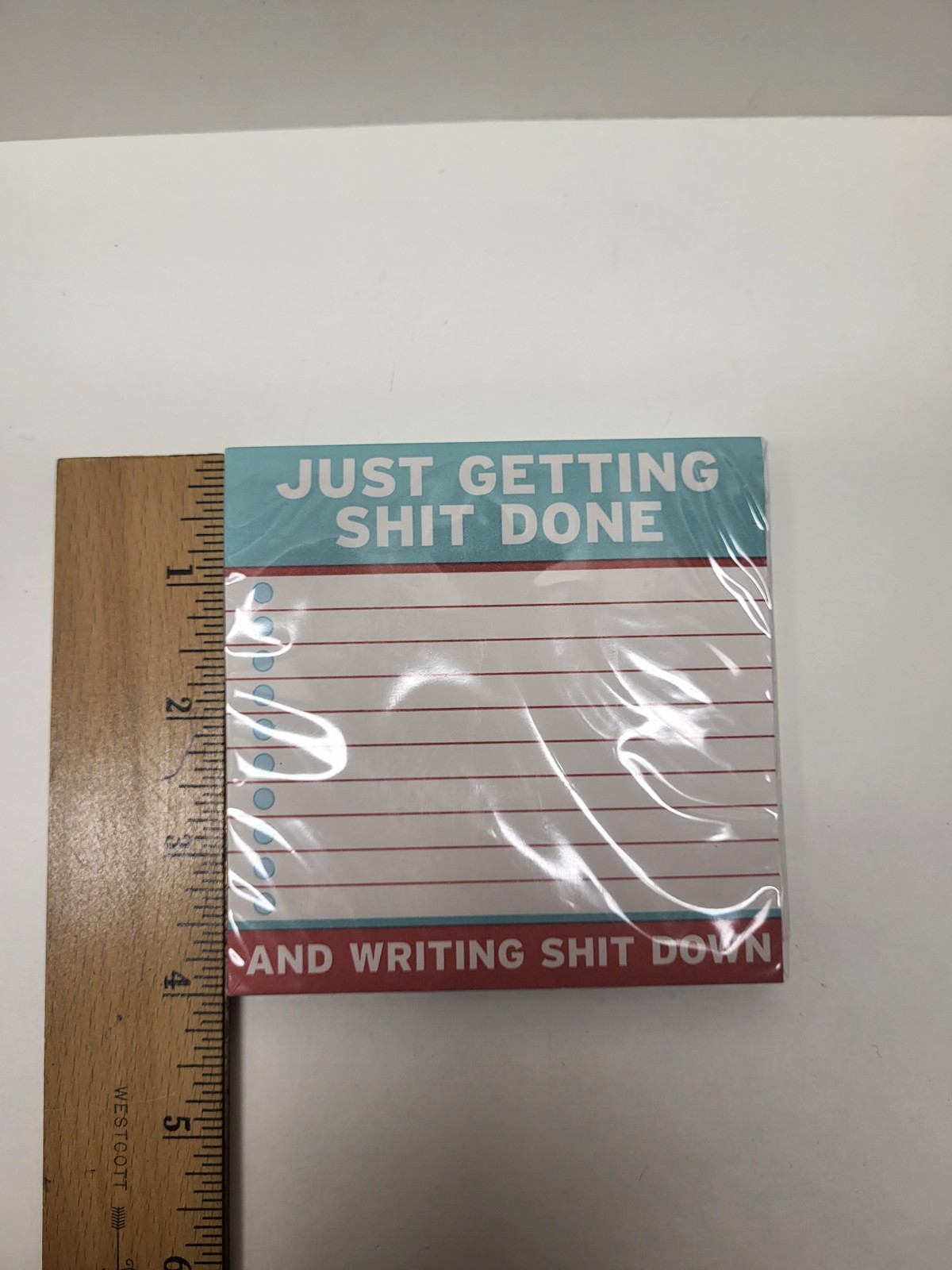 KnockKnock Getting S*** (Stuff) Done Stickie Notes, 100 Sheets, Funny Daily Use