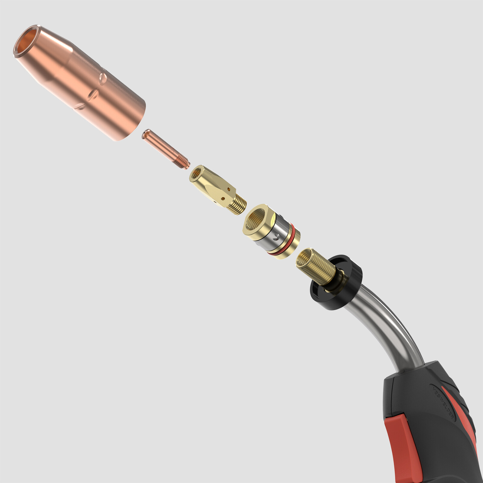 250 Amp Mig Welding Gun Torch Stinger 15 ft Replacement Miller M25 169598
