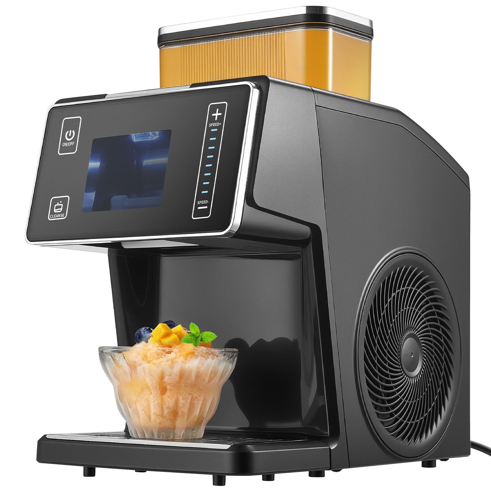 Uimoso Snowflake Ice Maker 20/40/60/80kg/24H Shaved Ice Slushie Beverage Machine