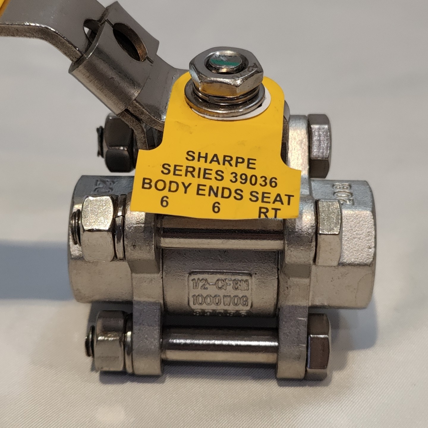 Sharpe 39036 1/2-CF8M 1000WOG Full Port Ball Valve Stainless Steel 1/2″ Threaded