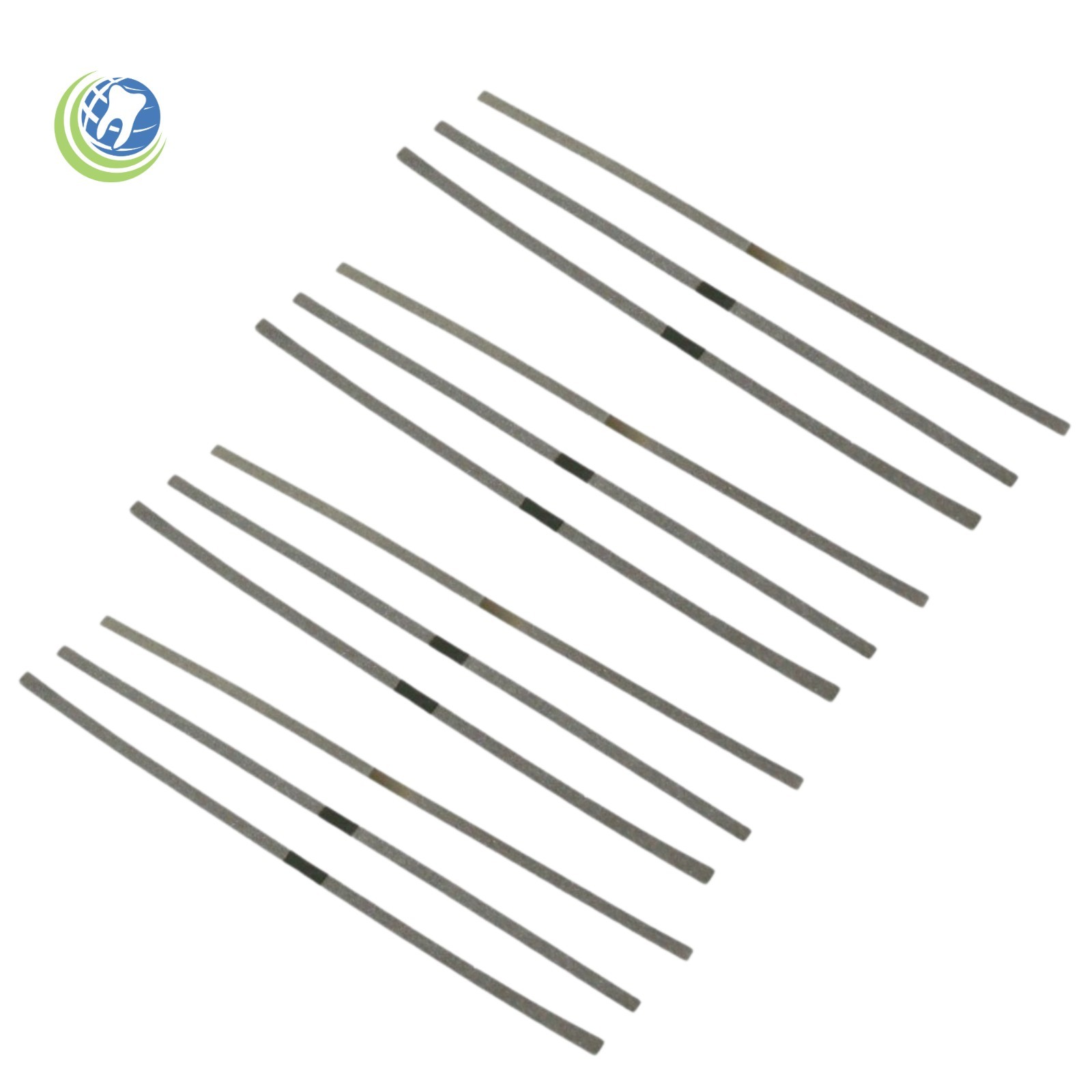 Dental Ortho Stainless Metal Polishing Strips Single Sided 4mm 12 strips per Box
