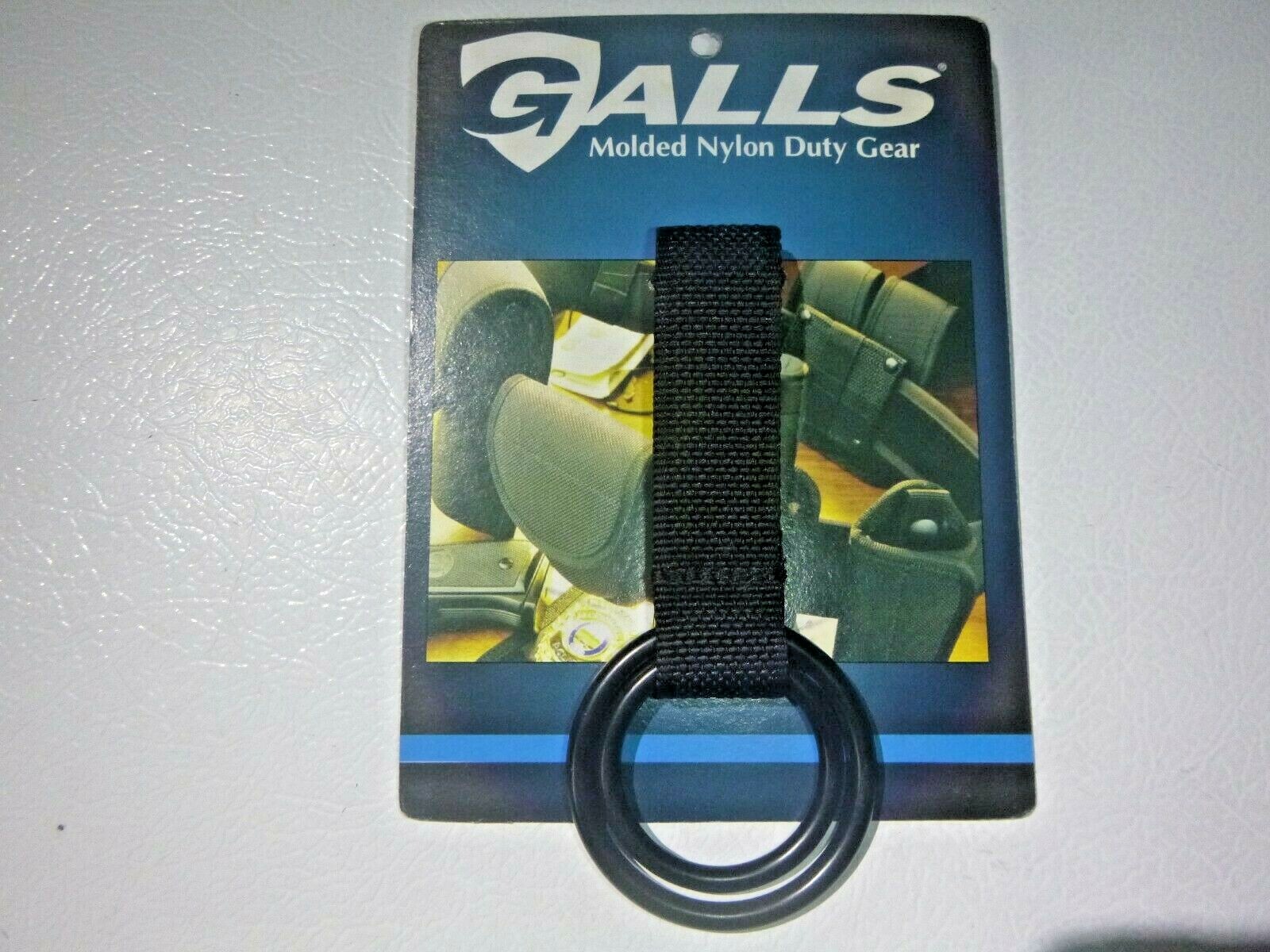 NEW Galls NP190 Black Molded Nylon Double Ring Flashlight Holder 1.5″ & 2″