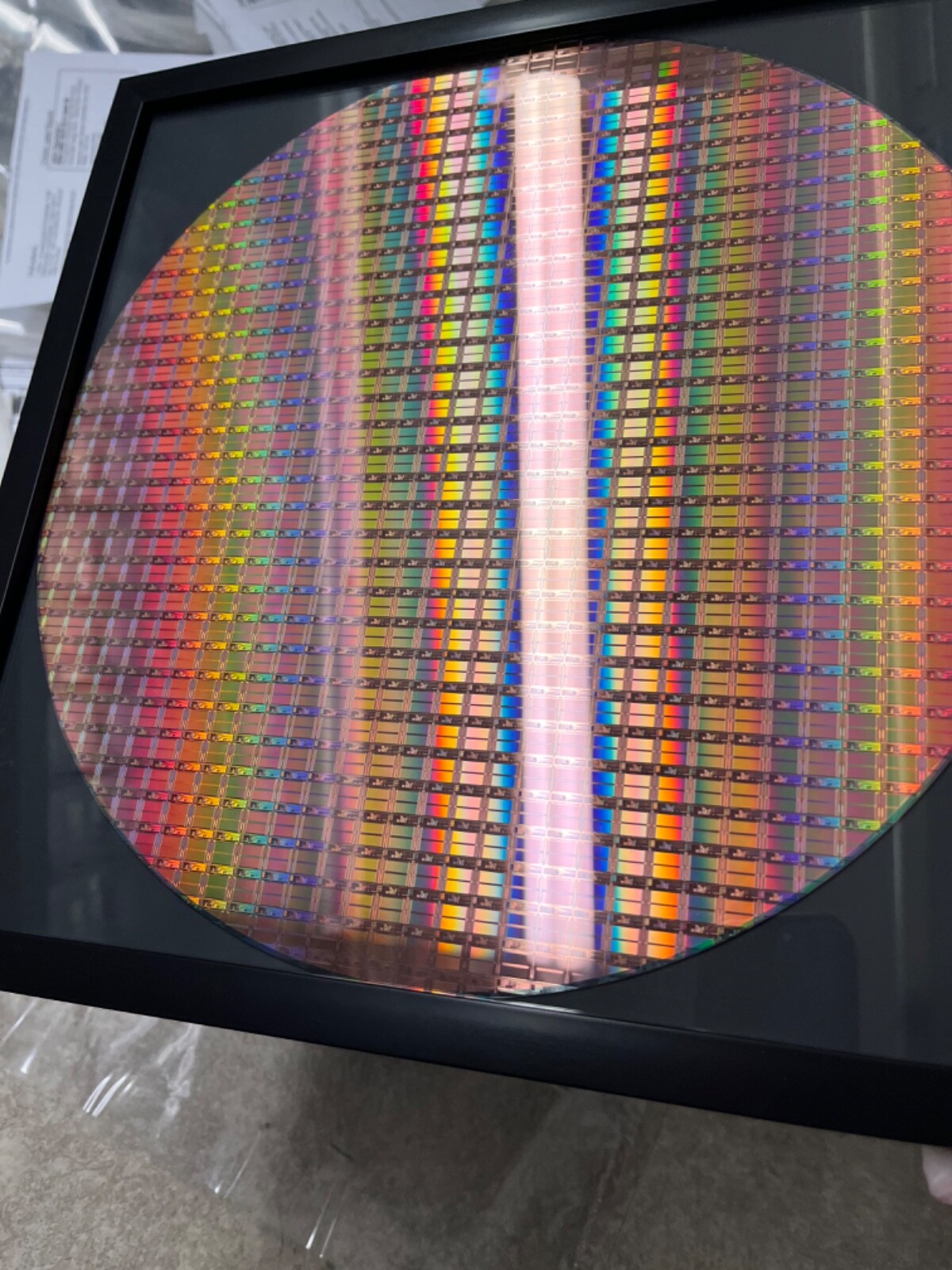 silicon wafer 12” copper pattern reclaim 300mm in 13×13 frame