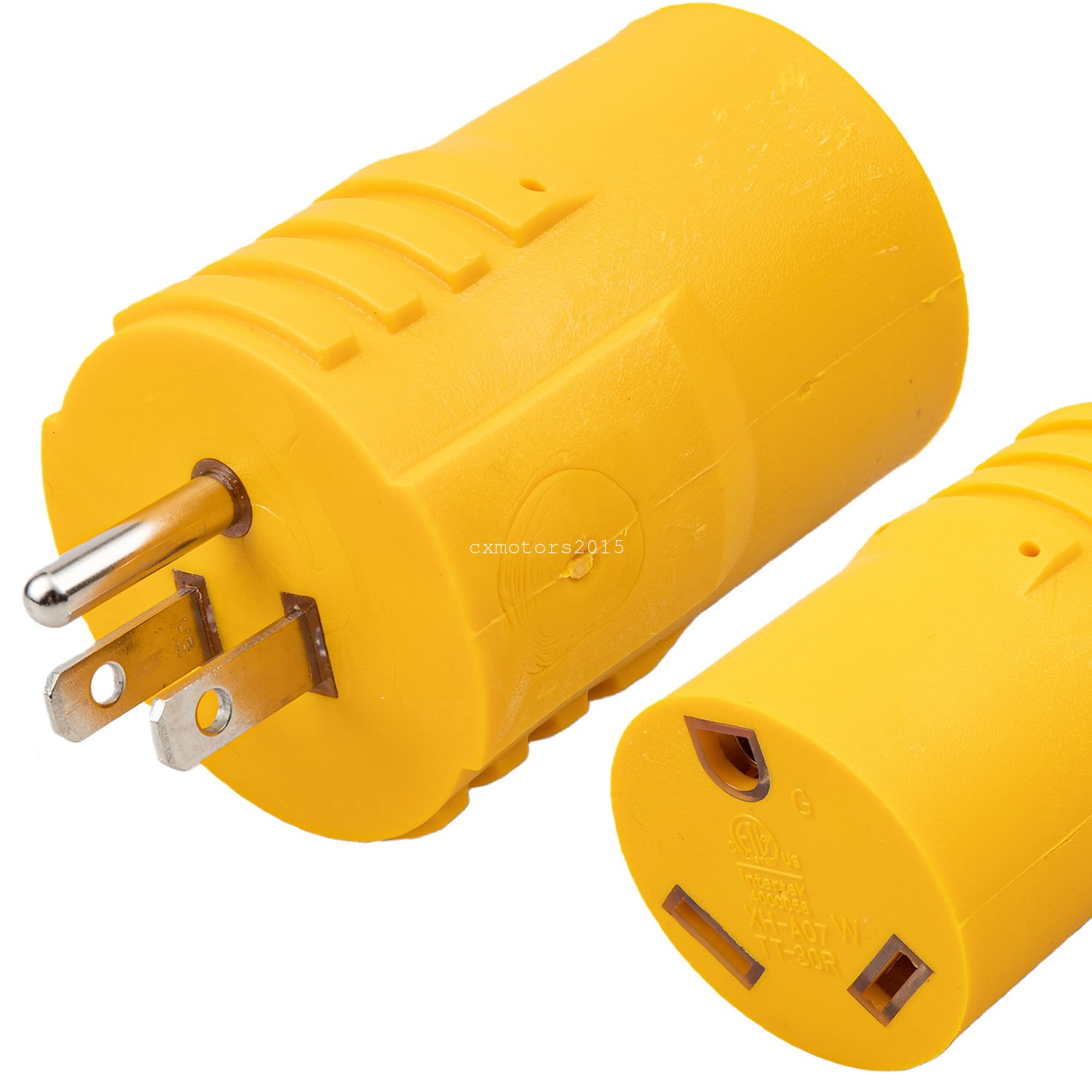 NEMA 5-15P to TT-30R RV Power Adapter 30A 110V 15A Household Converter Plug