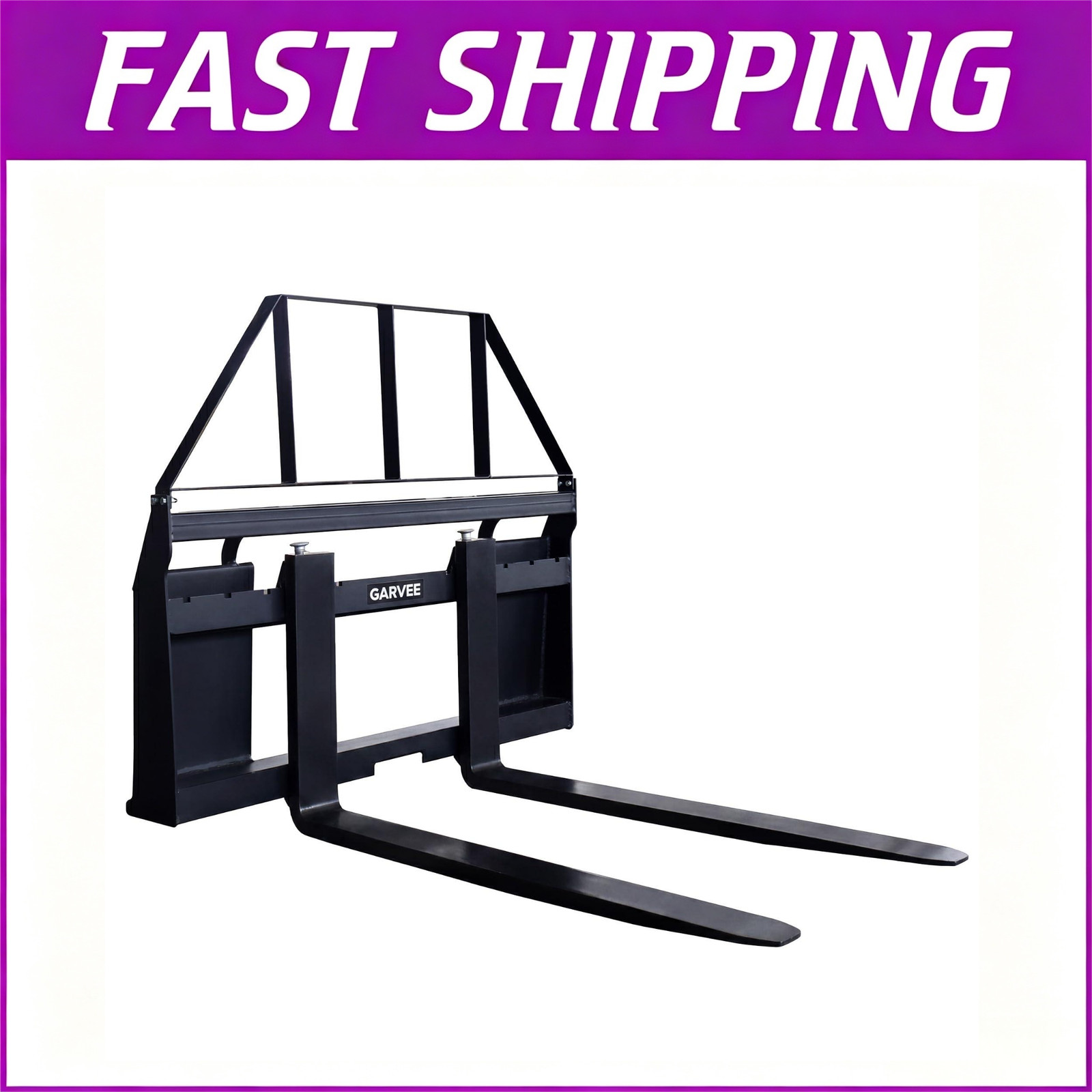45″ Pallet Fork Frame with 48″ Fork Blades Universal Skid Steer Pallet Fork Atta