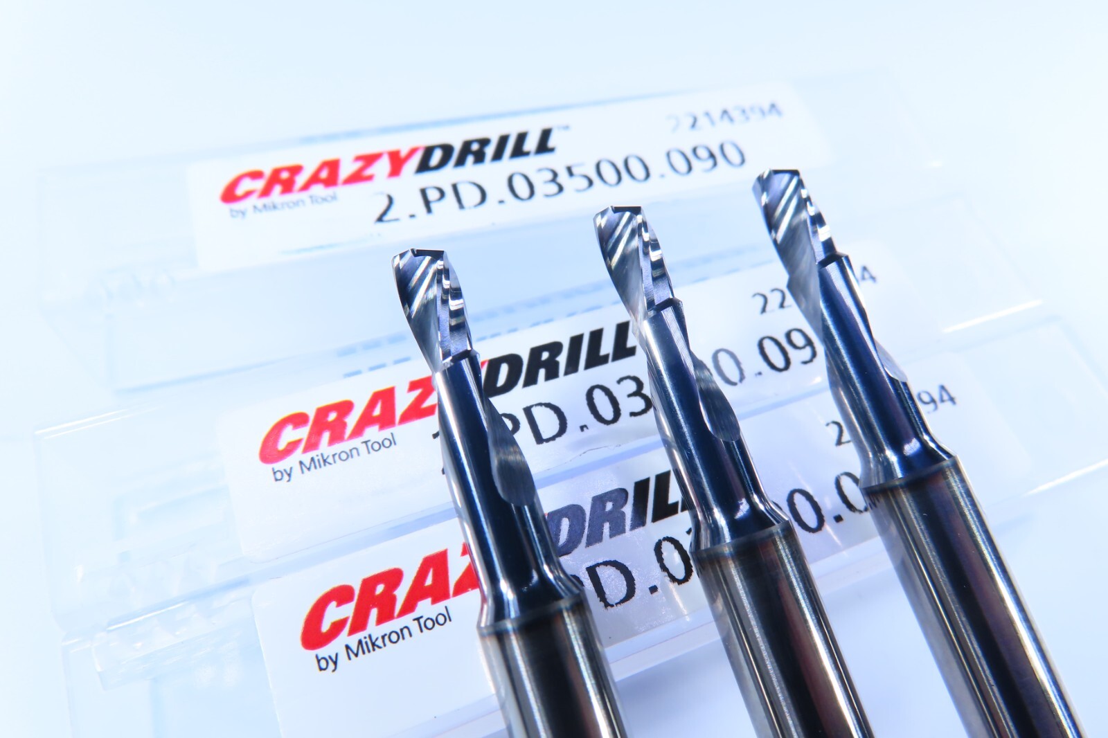 LOT ( 6 ) NEW MIKRON TOOL CRAZYDRILL .1378″ COOL PILOT SOLID CARBIDE PILOT DRILL
