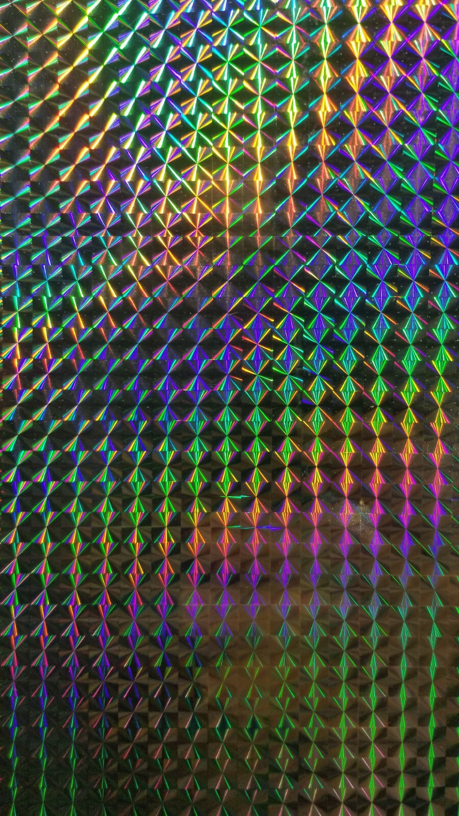 Silver 1/4 inch Holographic Mosaic Prism Sign Plotter Vinyl Film