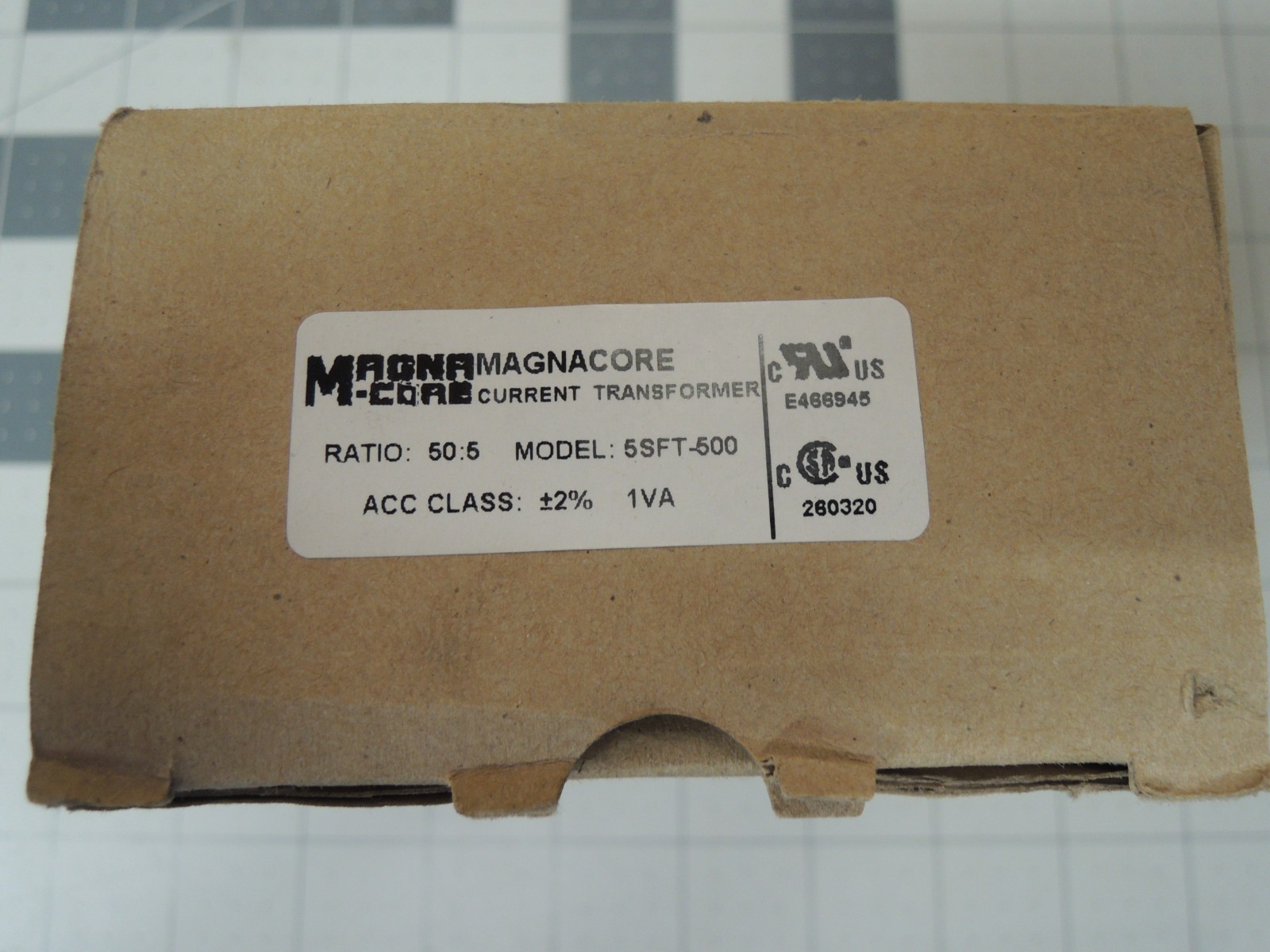 5SFT-500 Current Transformer, Non-ANSI Rated Window Type, 50:5, Class 2, 1 VA