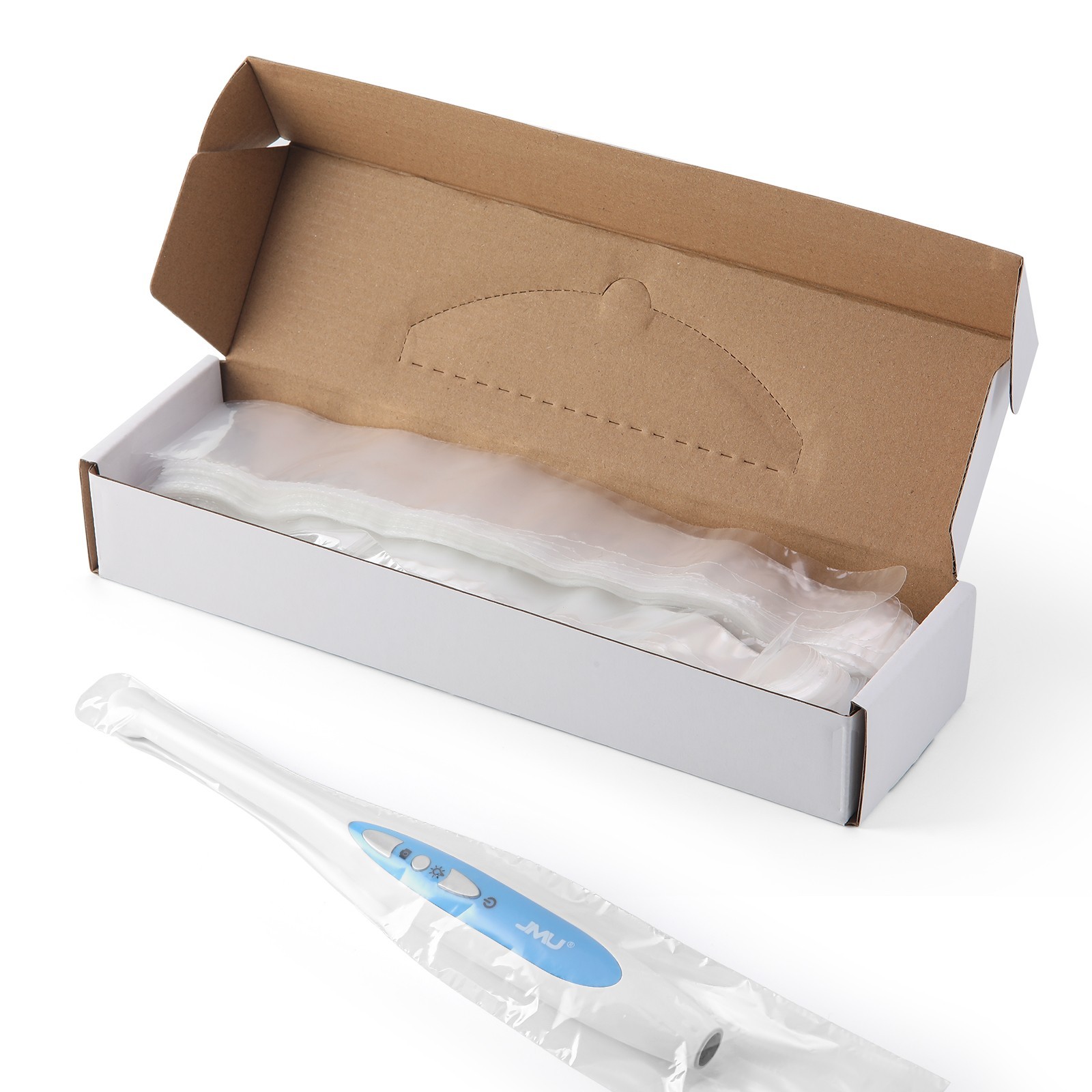 500Pcs/Box Dental Disposable Intraoral Camera Sleeves Transparent 10.2″ x 2.0″