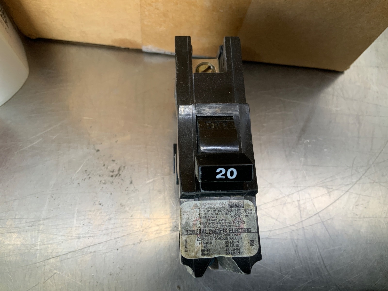 (56) Federal Pacific Electric NB120-U Circuit Breakers, FPE, 20a