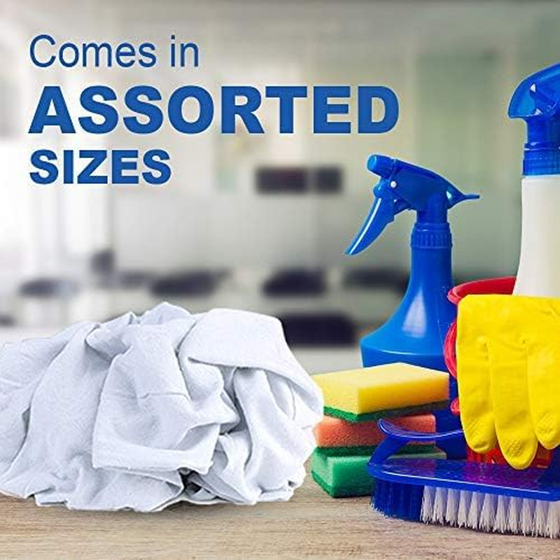 New Lint Free Rags 100% Cotton Cleaning Rags, Soft Cloth Tshirt Material for …