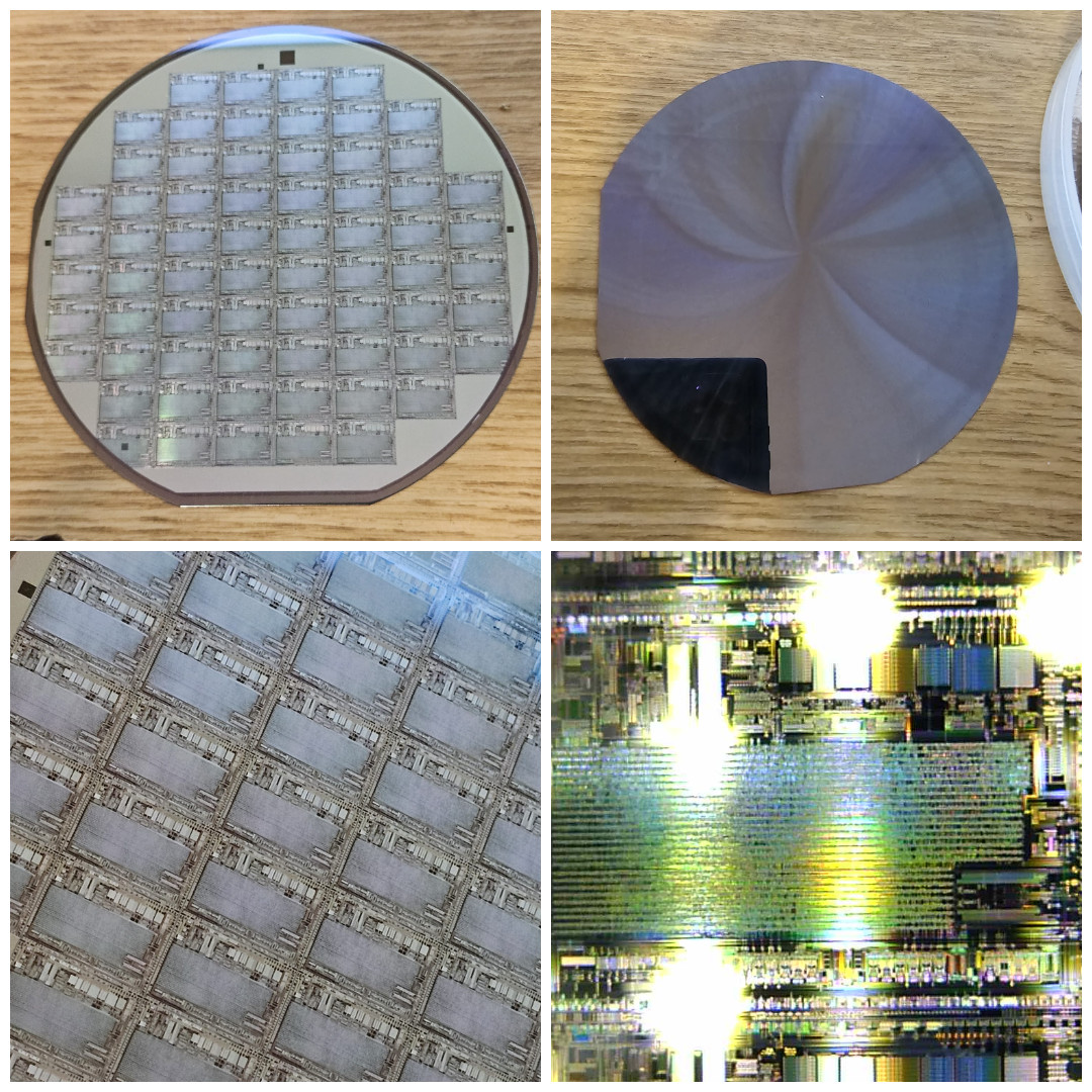 Cool Computer CPU Silicon 4.5″ Wafer / Wafers IC RAM Chip Lithography 77358 WX