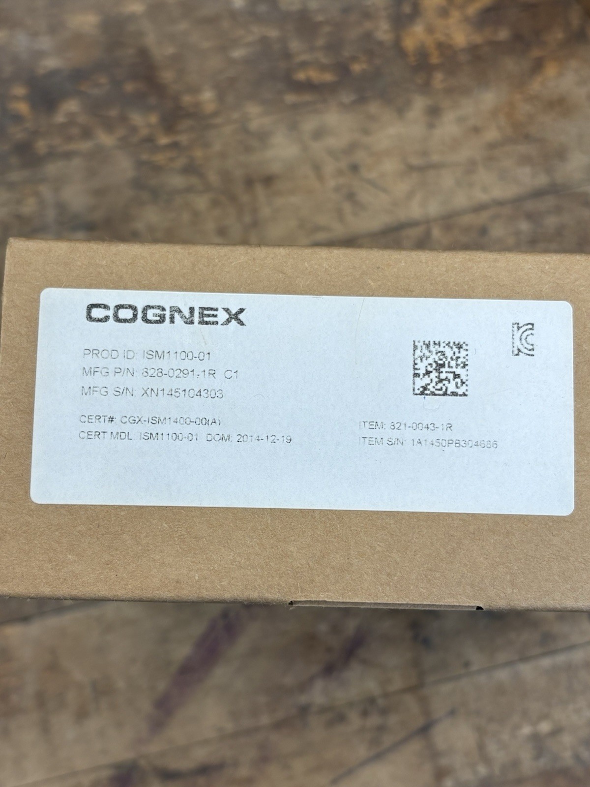 New Cognex ISM1100-01 Insight Camera. 825-0185-1R (5E1-2)