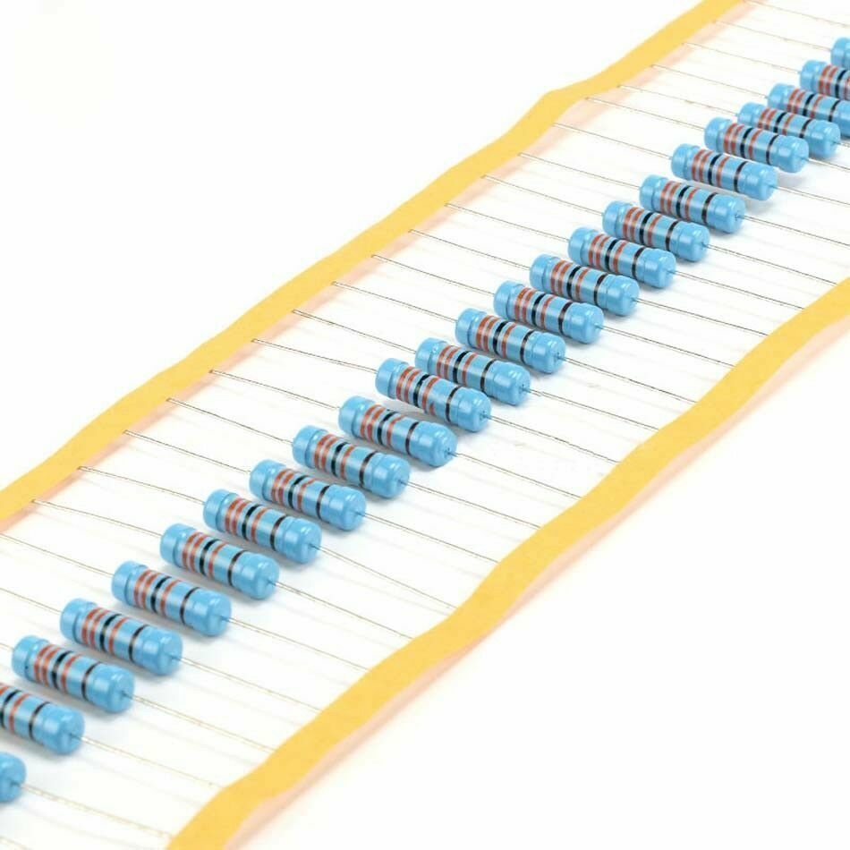 50PCS Metal Film Resistor 3W Tolerance ±1% Full Range of Values (0.1Ω to 2MΩ)