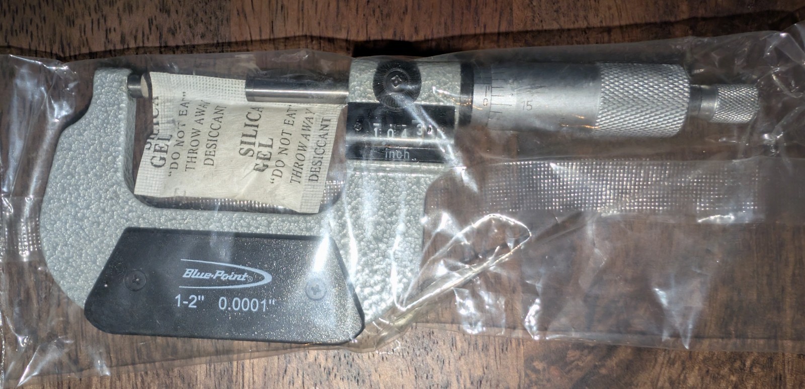 Snap-On Blue-Point 0-3″ Digit Micrometer Set NOS MIC103B (MISSING 1″ Standard)