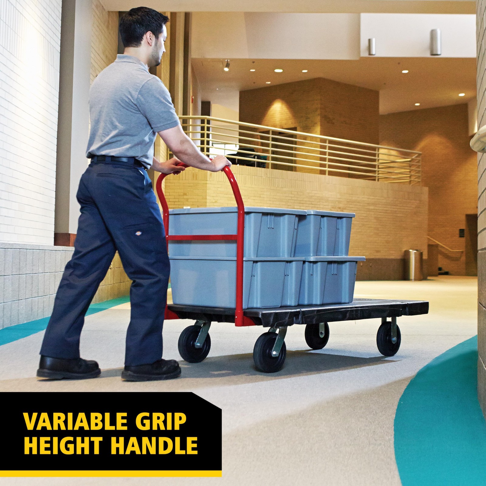 Rubbermaid Commercial Products Heavy-Duty Platform Truck, 2,000 Pound Capacity