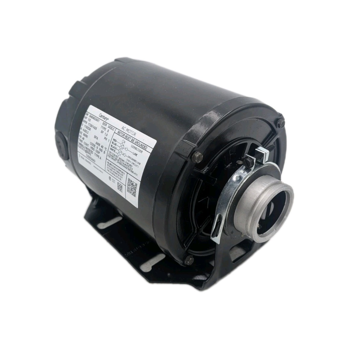 Century CB2034AD Carbonator Pump Motor 1/3HP 115/230V 1725/1425 RPM CW/CCW