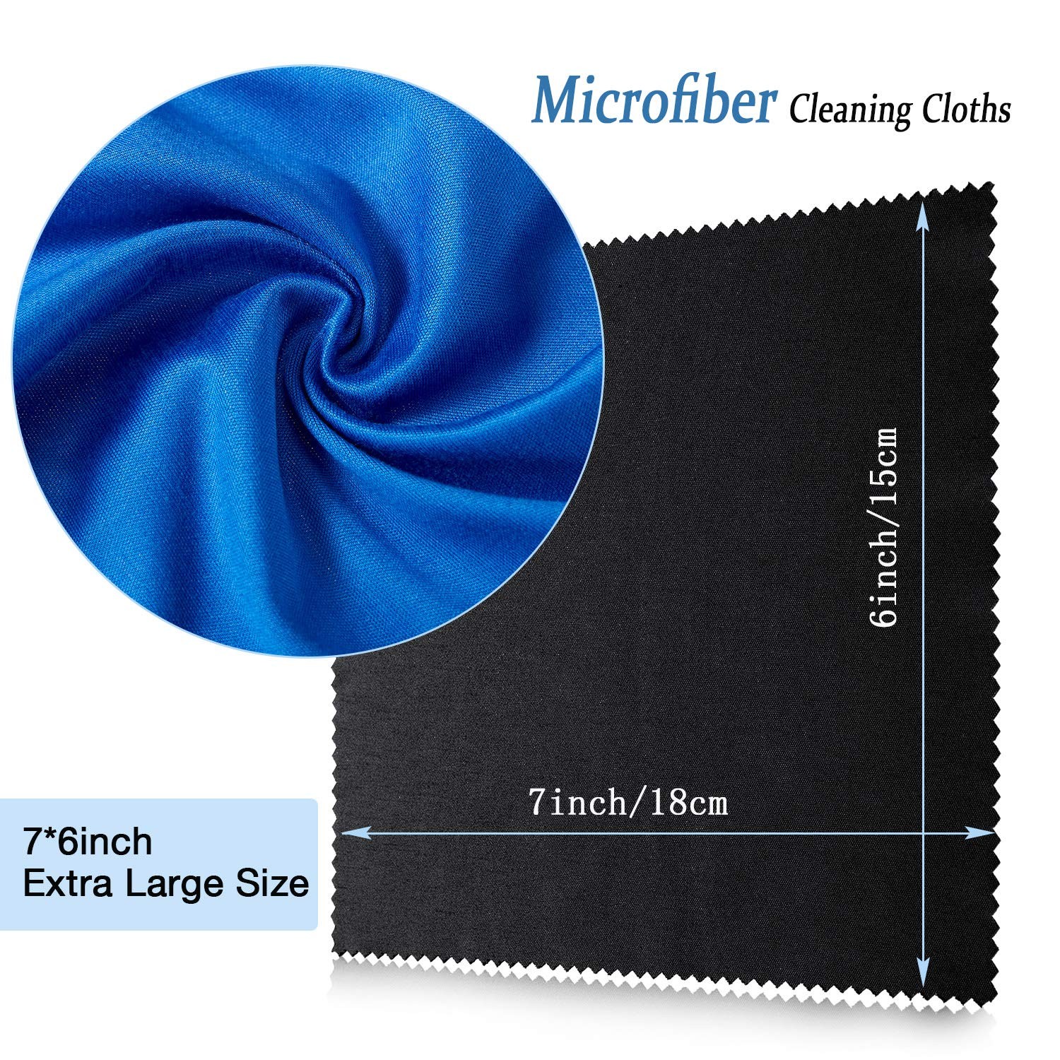 Frienda 50 Pcs Microfiber Cleaning 50 Count (Pack of 1), Assorted Colors