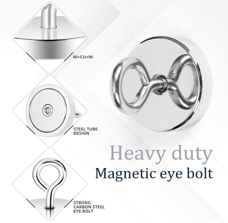 Fishing Magnets strong set kit large seper Neodymium Magnet n52 150 lbs 4 pack