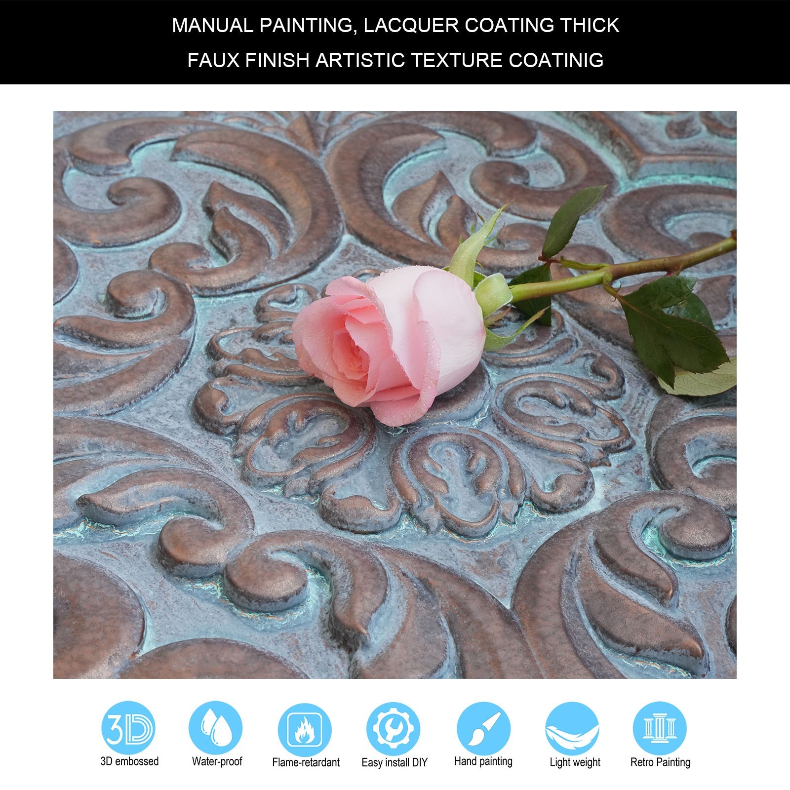 Decorative ceiling tile Emboss interior wall panel for Nightclub PL88 10Pcs