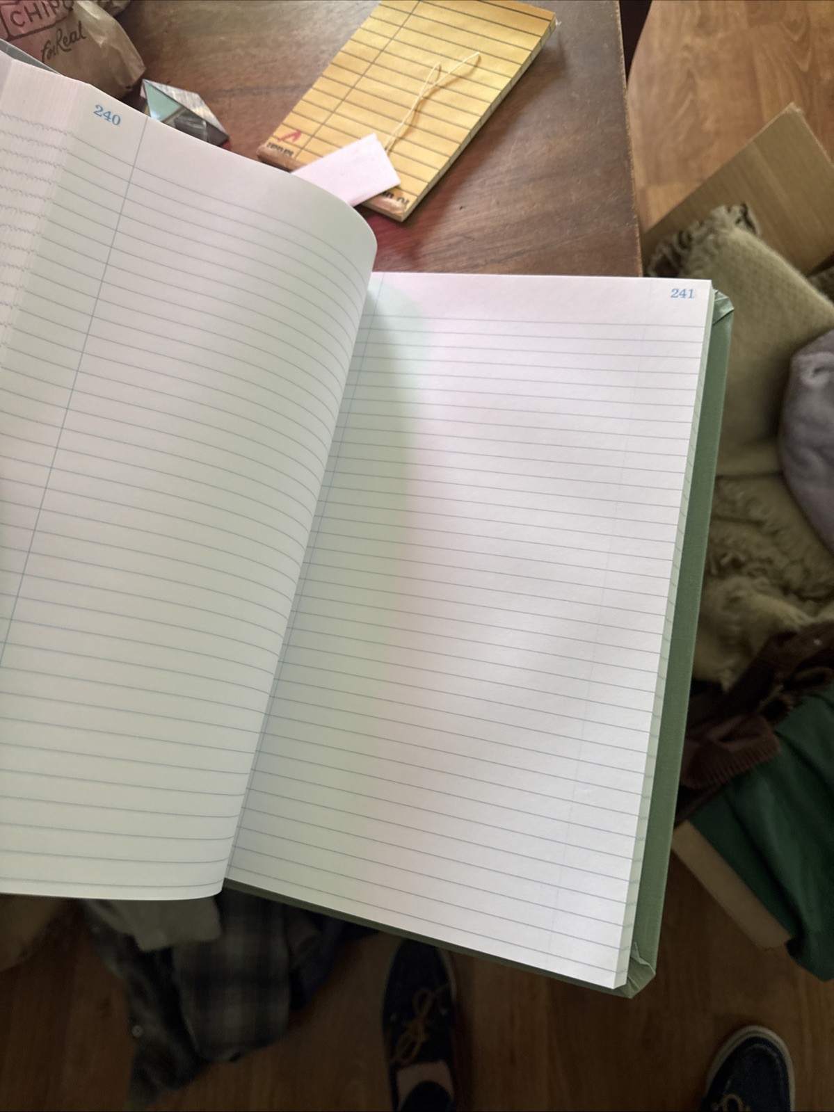 Boorum & Pease 500 Page Record Ledger Book Hardcover Green 66-500-R