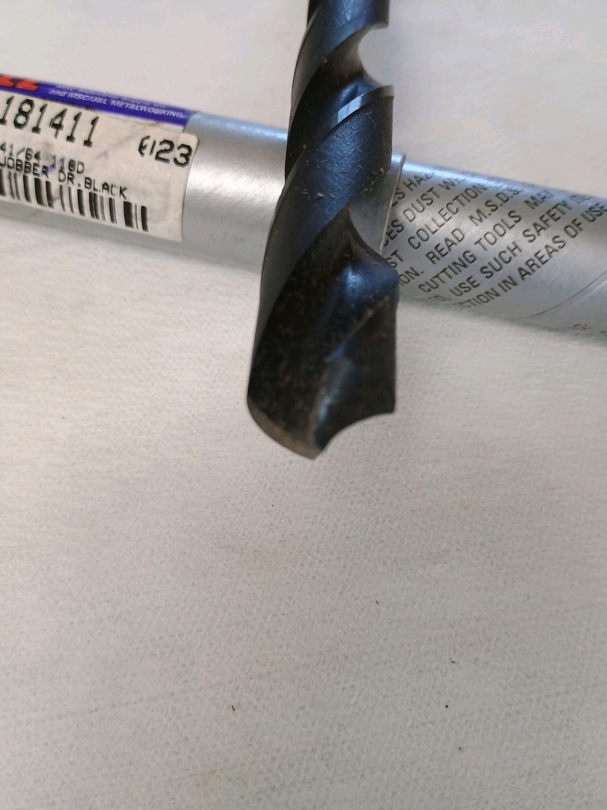 41/64″ Drill Bit Hertel USA High Speed Steel Black Oxide Finish Jobber Length
