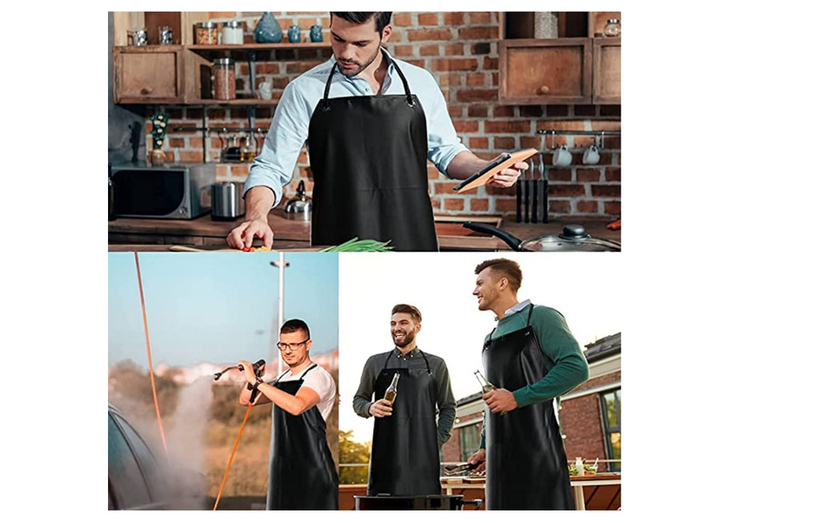 Work Cloth Butcher Apron Fish Waterproof Vinyl Chemical Resistant Rubber Lab Use