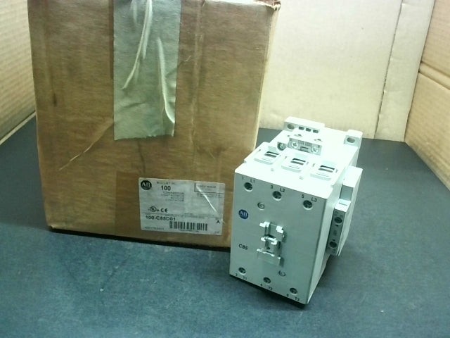 Allen Bradley 100-C85D01 Contactor SerA 600V AC 120V 60Hz – New In Box