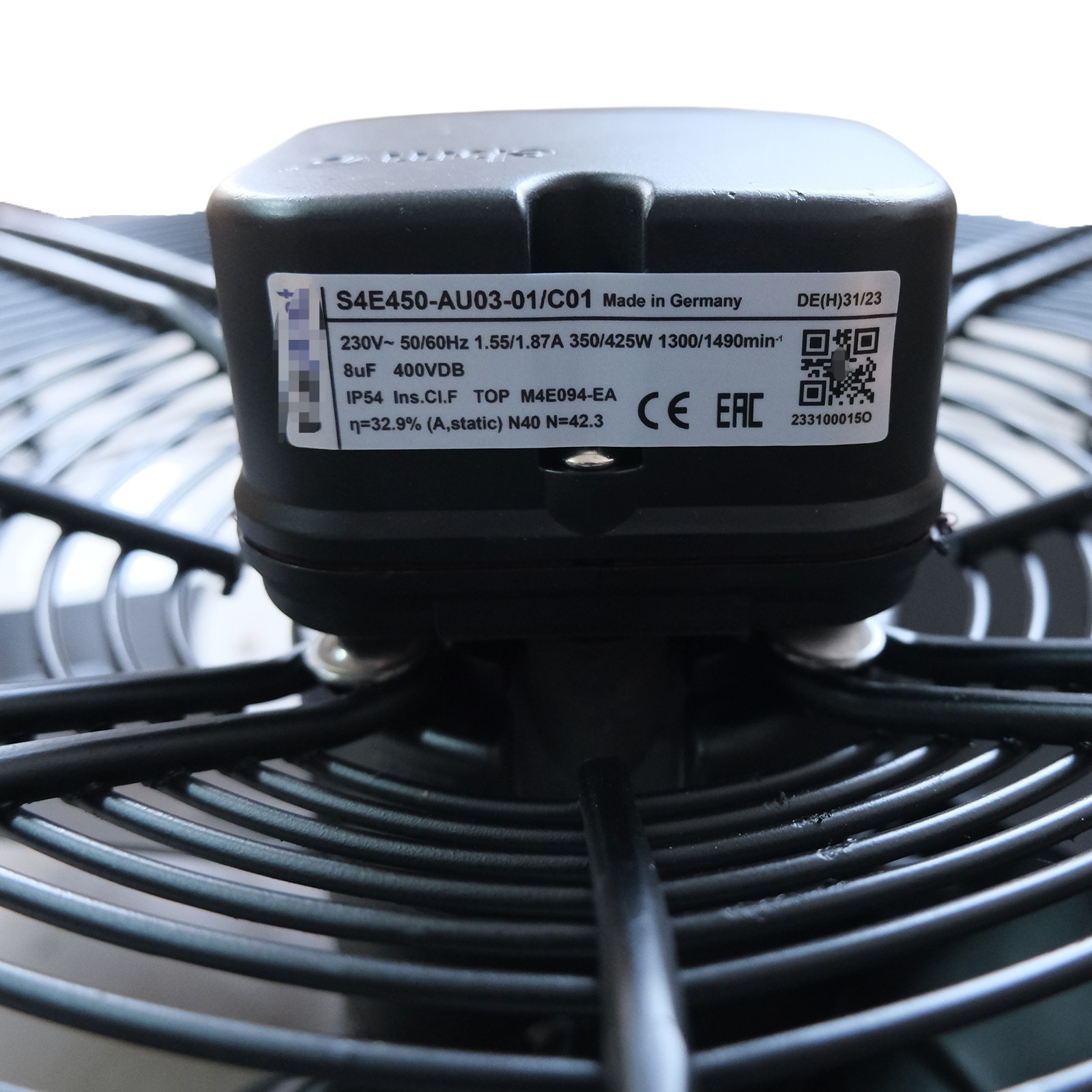 S4E450-AU03-01/C01 axial fan for Ebmpapst 230V 350/425W 1.55A 1490RPM US