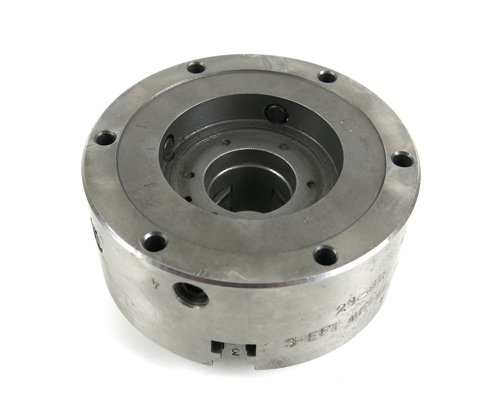 Buck 2534 3-Jaw 5″ Adjust-Tru Self Centering Lathe Chuck w/ Plain Back