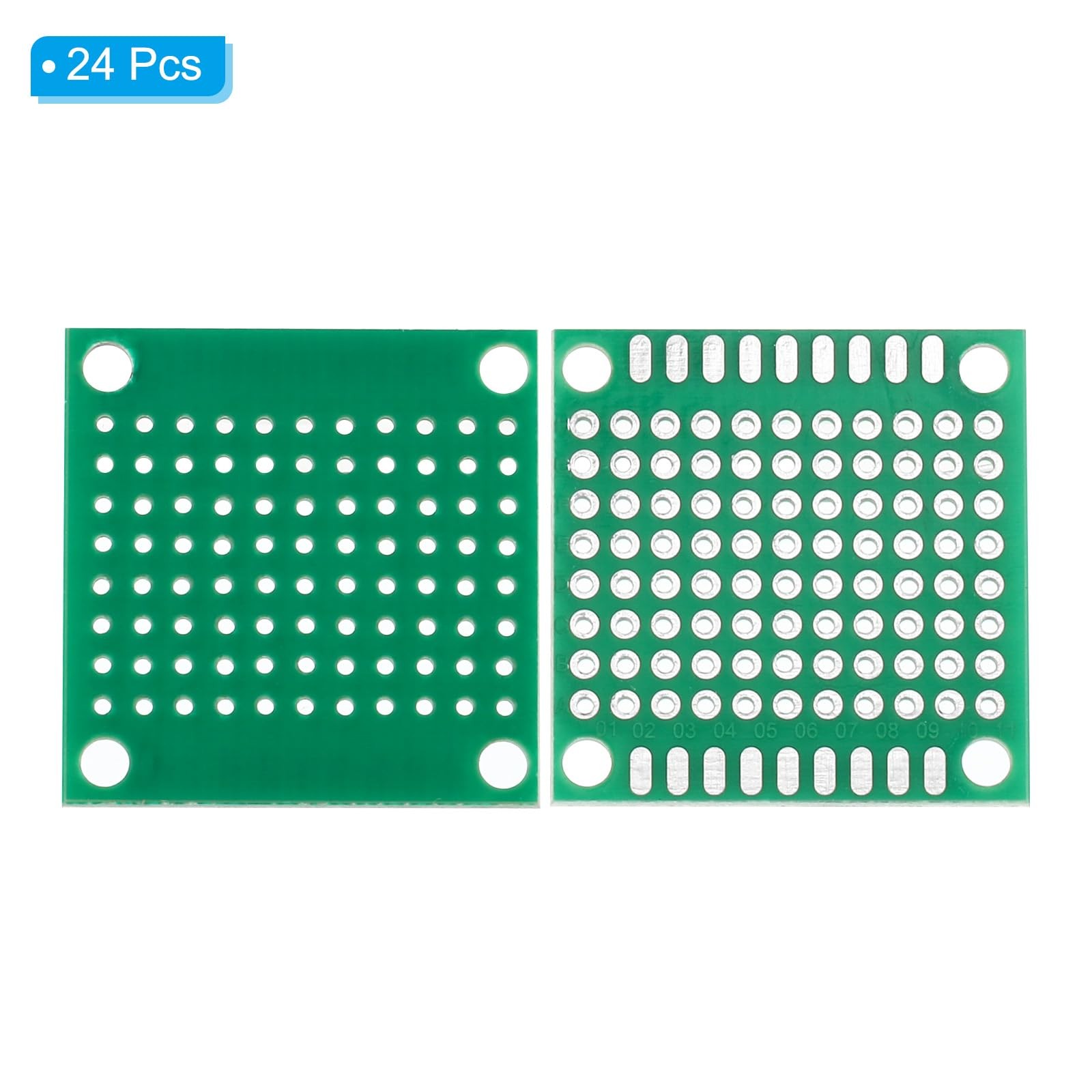 PATIKIL 1.2″ x 1.2″ PCB Board Circuit, 24 Pcs Single Sided Prototype Perfboar…