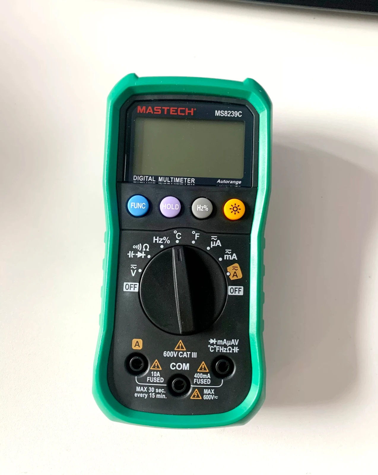 MASTECH MS8239C Auto Range Digital Multimeter CAT III 600V AC DC Voltage USA