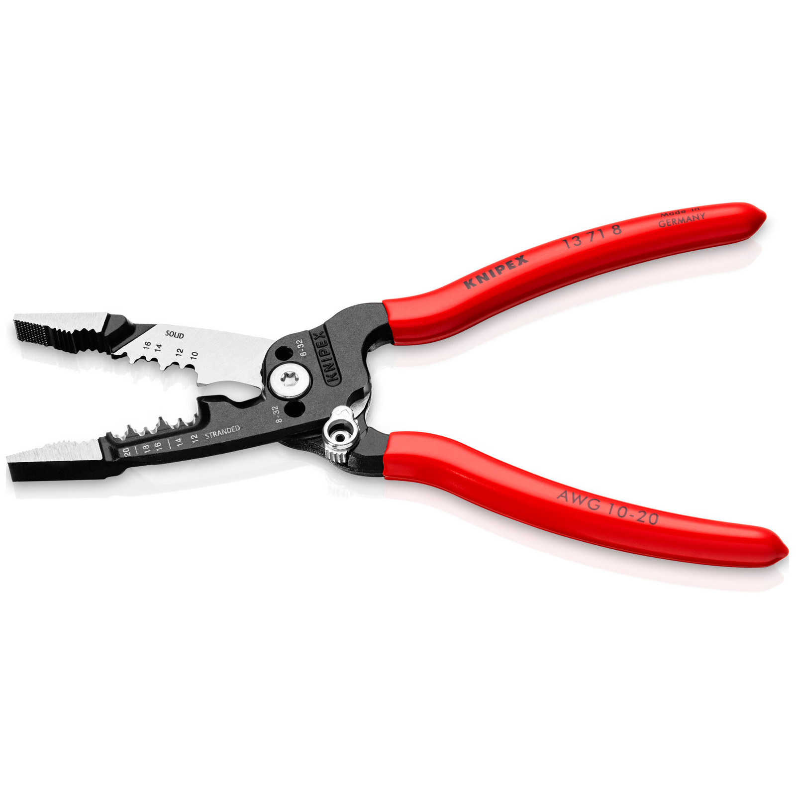 Knipex 13 71 8 SBA 8″ Forged Wire Stripper 20-10 AWG