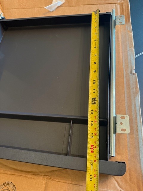 MSPD19 19″ Under Desk Steal Drawer Slide Out, Pencil Drawer