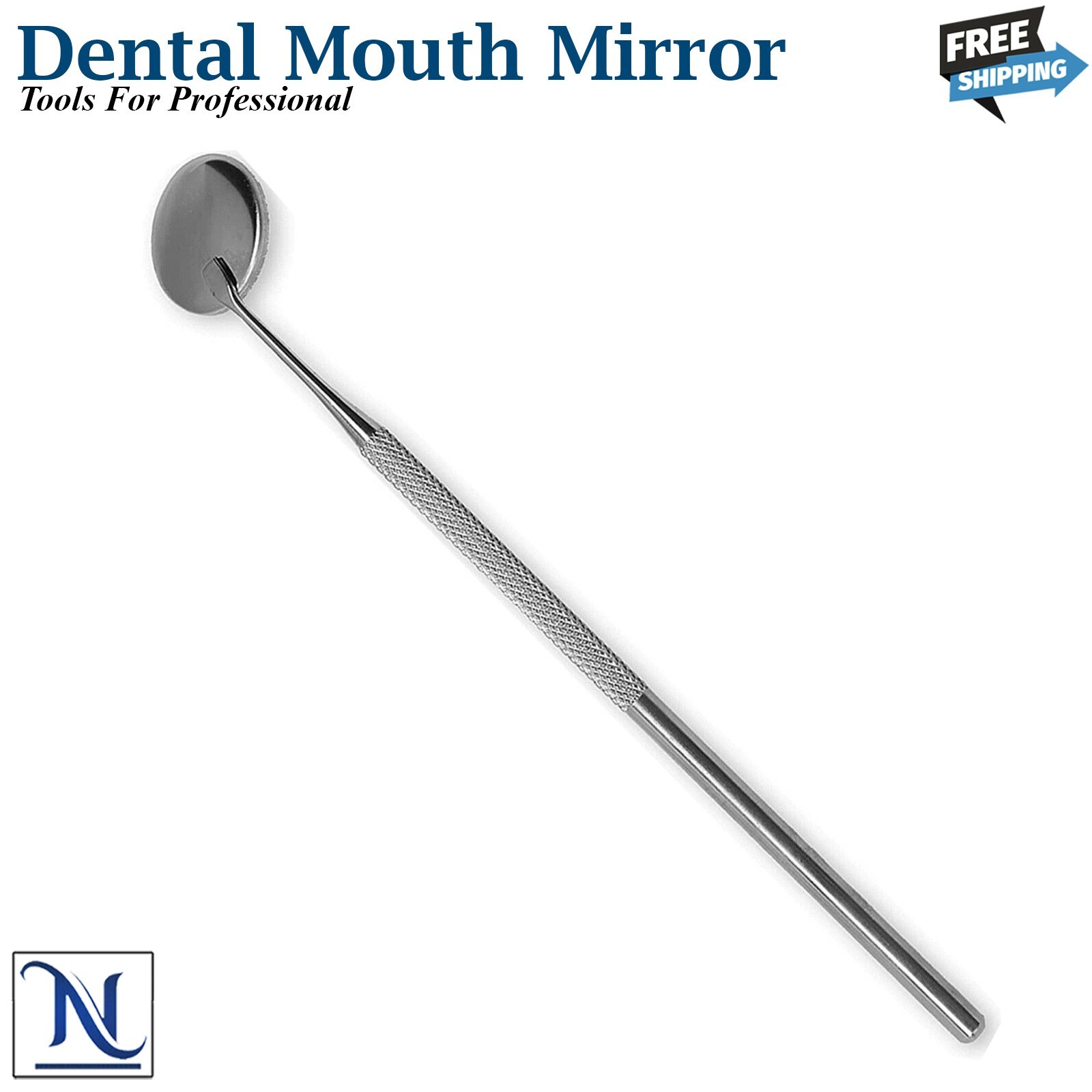 X3 Dental Mouth Mirror Handle Inspection Teeth Oral Clean Tool With Miror #5