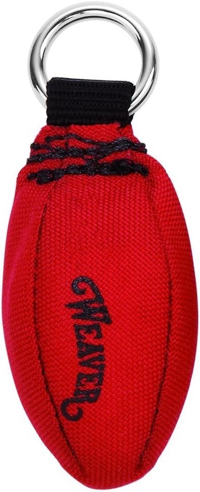 16 OZ Red Arborist Throw Weight Bag with Ring for Precision Tree Climbing