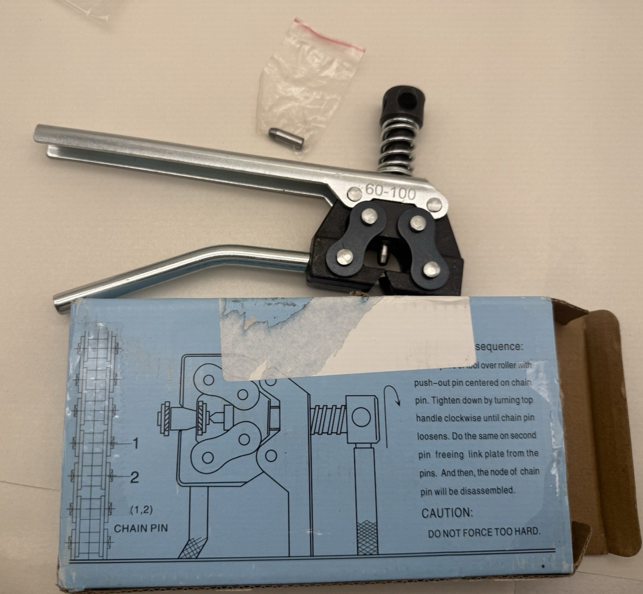 #60-100 Roller Chain Detacher Tool 1 pack *UNUSED *READ…